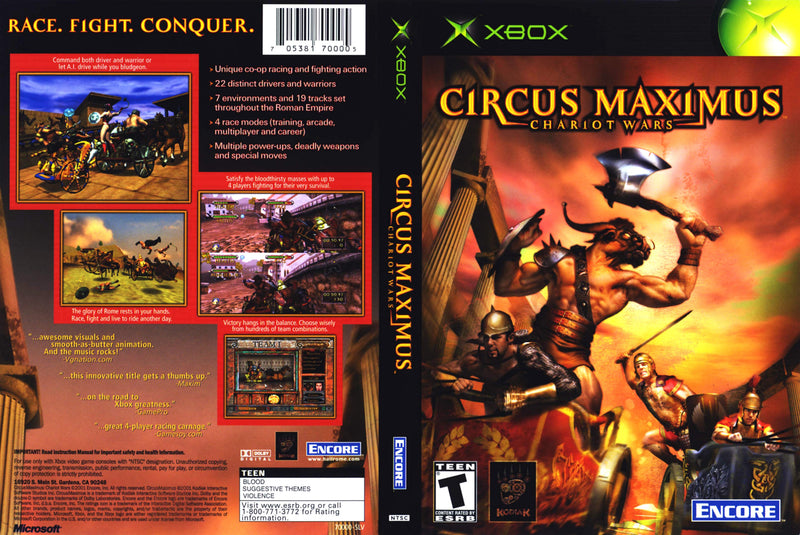 Circus Maximus Chariot Wars / Xbox / Complet / Fr. | Nostal'Geek