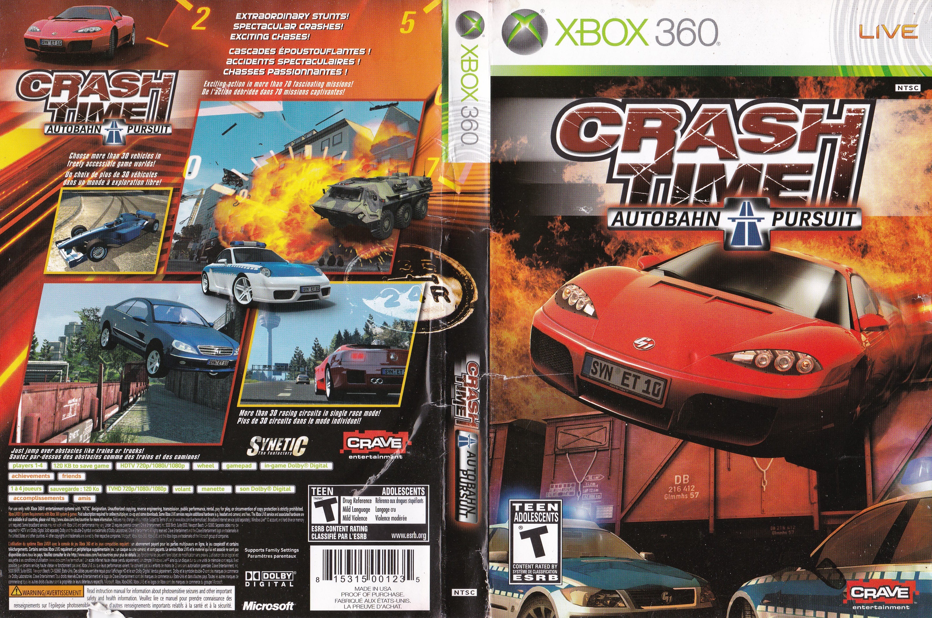 CRASH TIME 1 – XBOX 360 RGH (EUR)