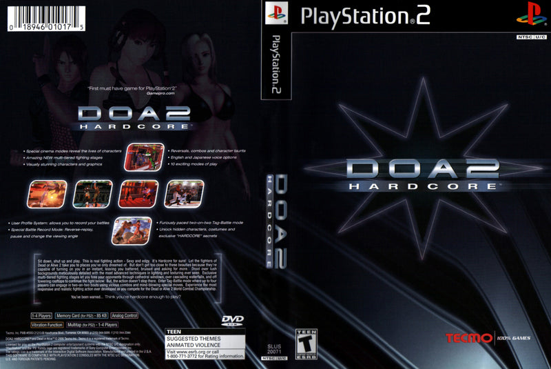 doa2ハード・コア DOA2 Hardcore PS2 | Clarkade