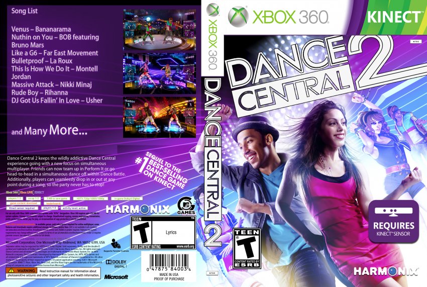 Dance Central 2 Xbox 360