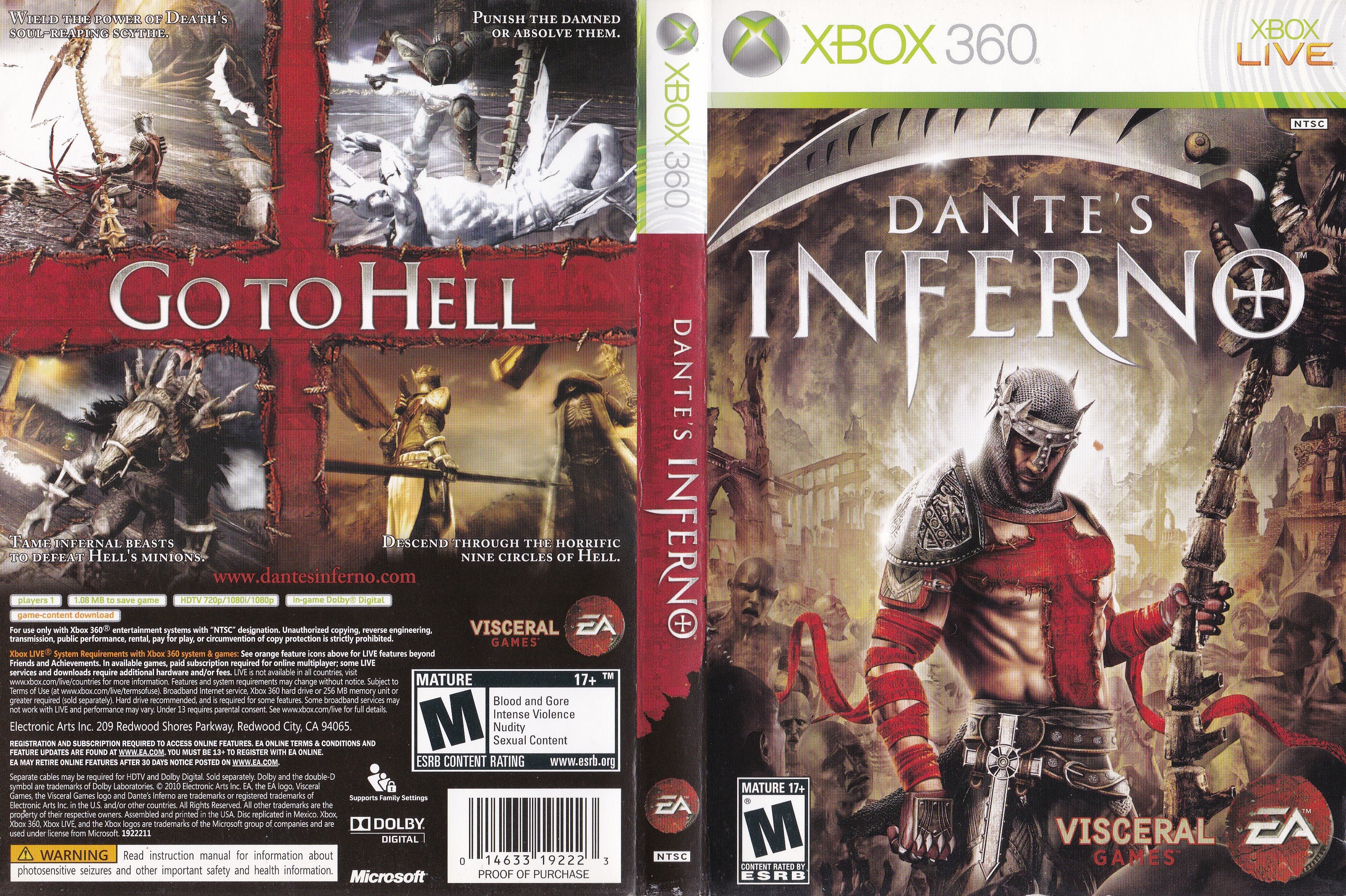 Dante's Inferno (Xbox 360) : : PC & Video Games