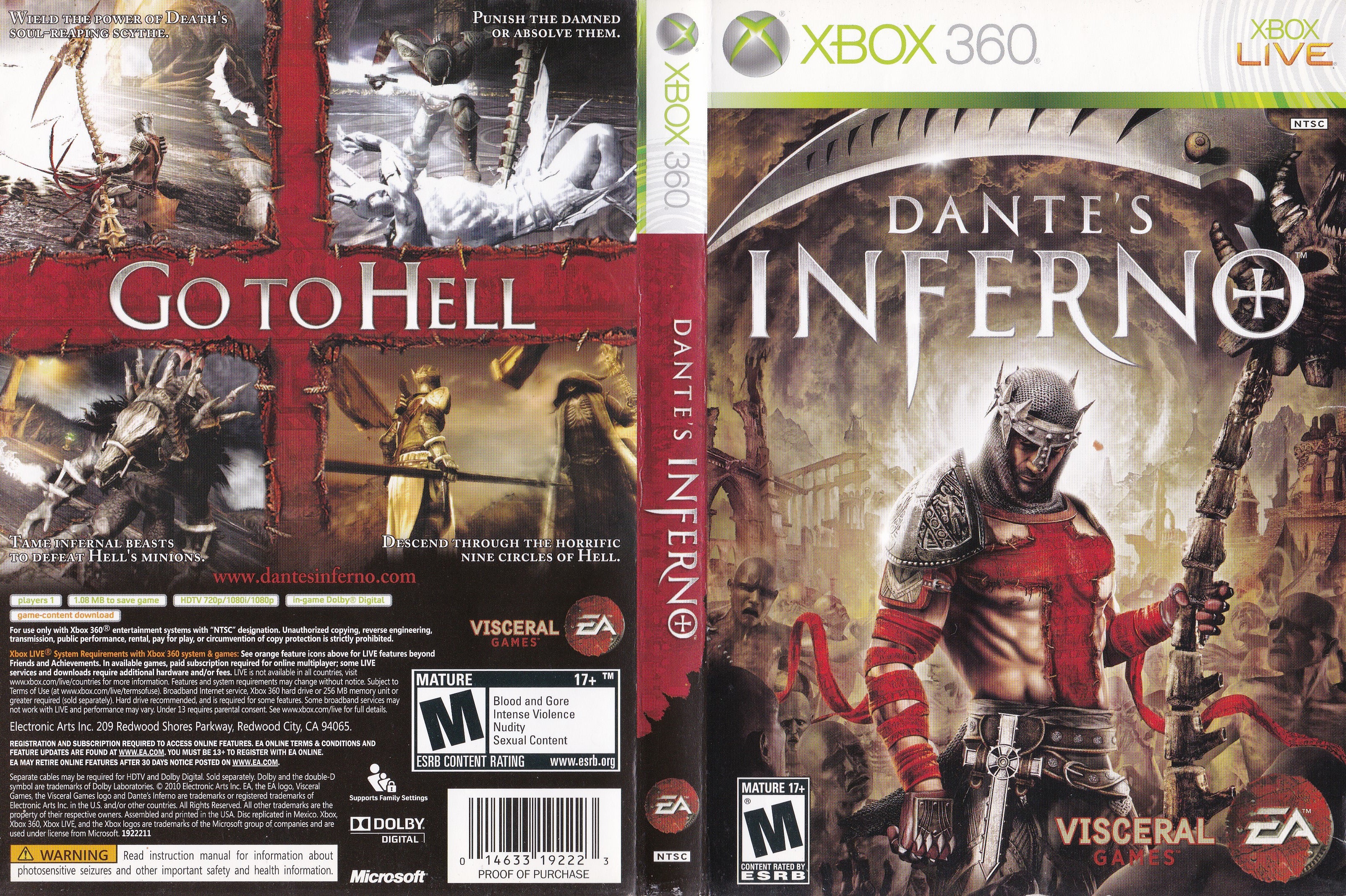 Dante's Inferno Xbox 360