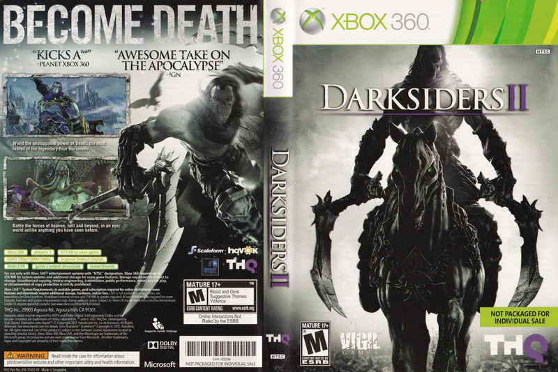 Darksiders II Xbox 360 – Mil Games venda de jogos em mídia digitais para  Xbox e Playstation