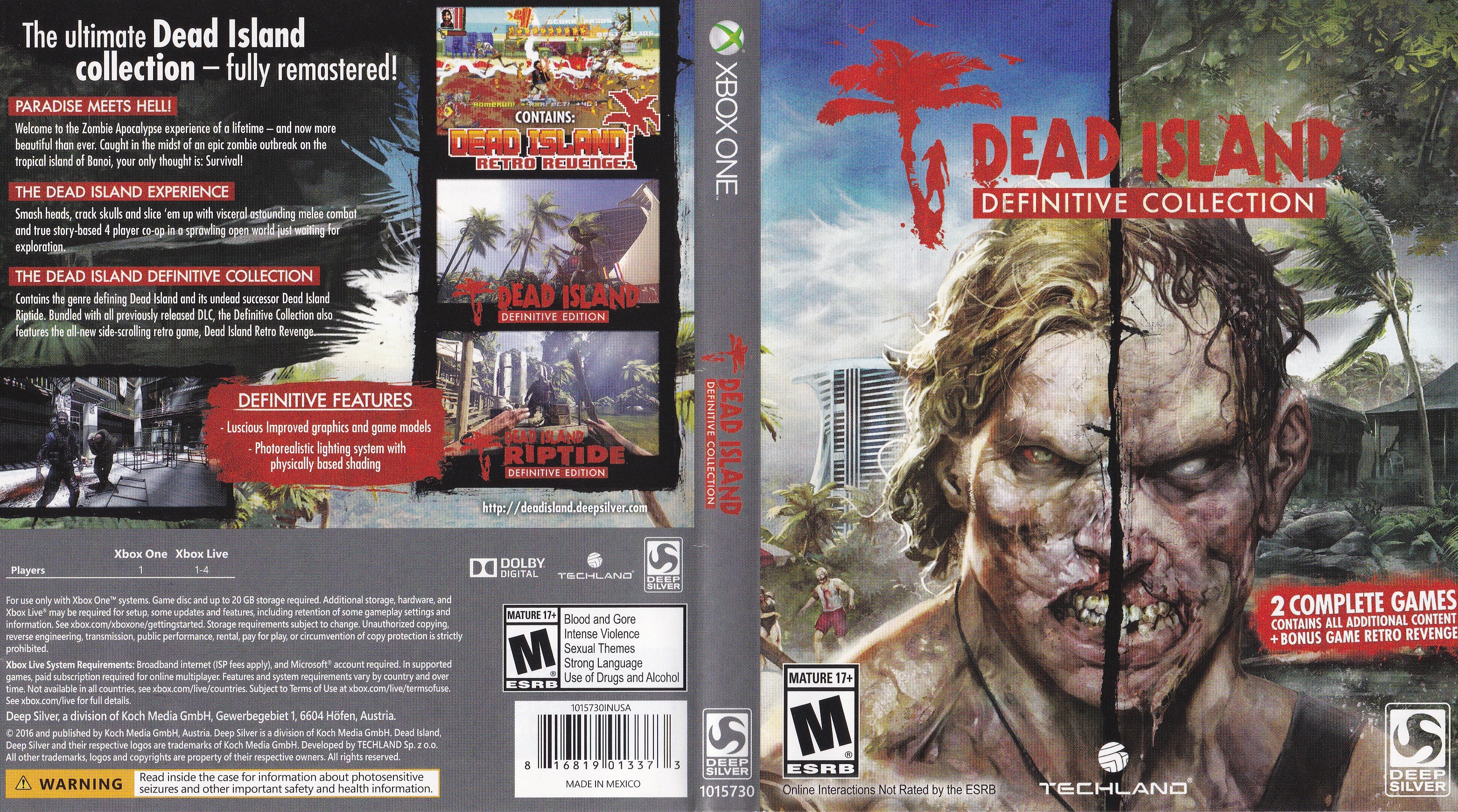  Dead Island Definitive Collection - Xbox One : Square Enix LLC:  Everything Else