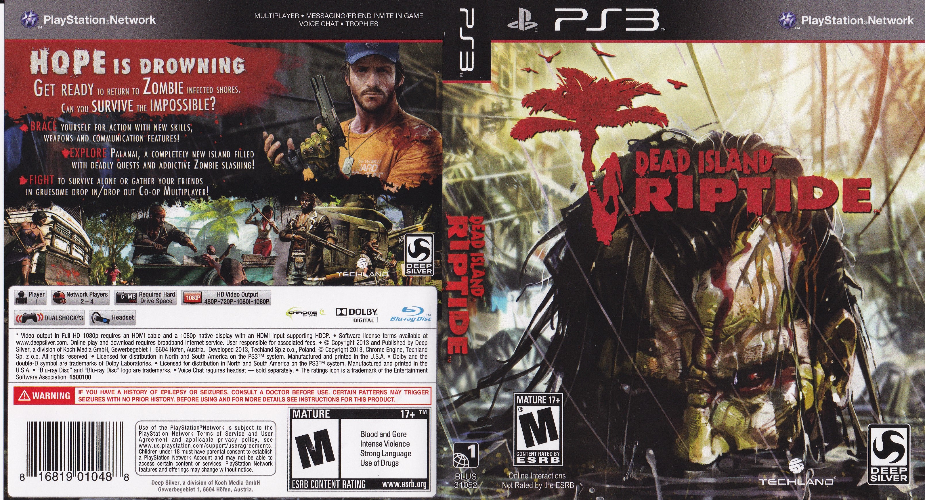 Dead Island Riptide - Playstation 3 : Video Games