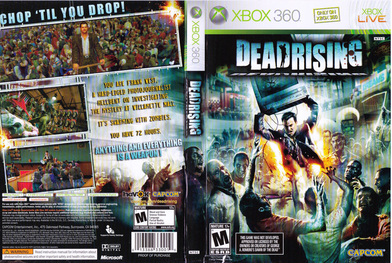 Dead Rising 5 vazamentos de jogabilidade - Canal do Xbox