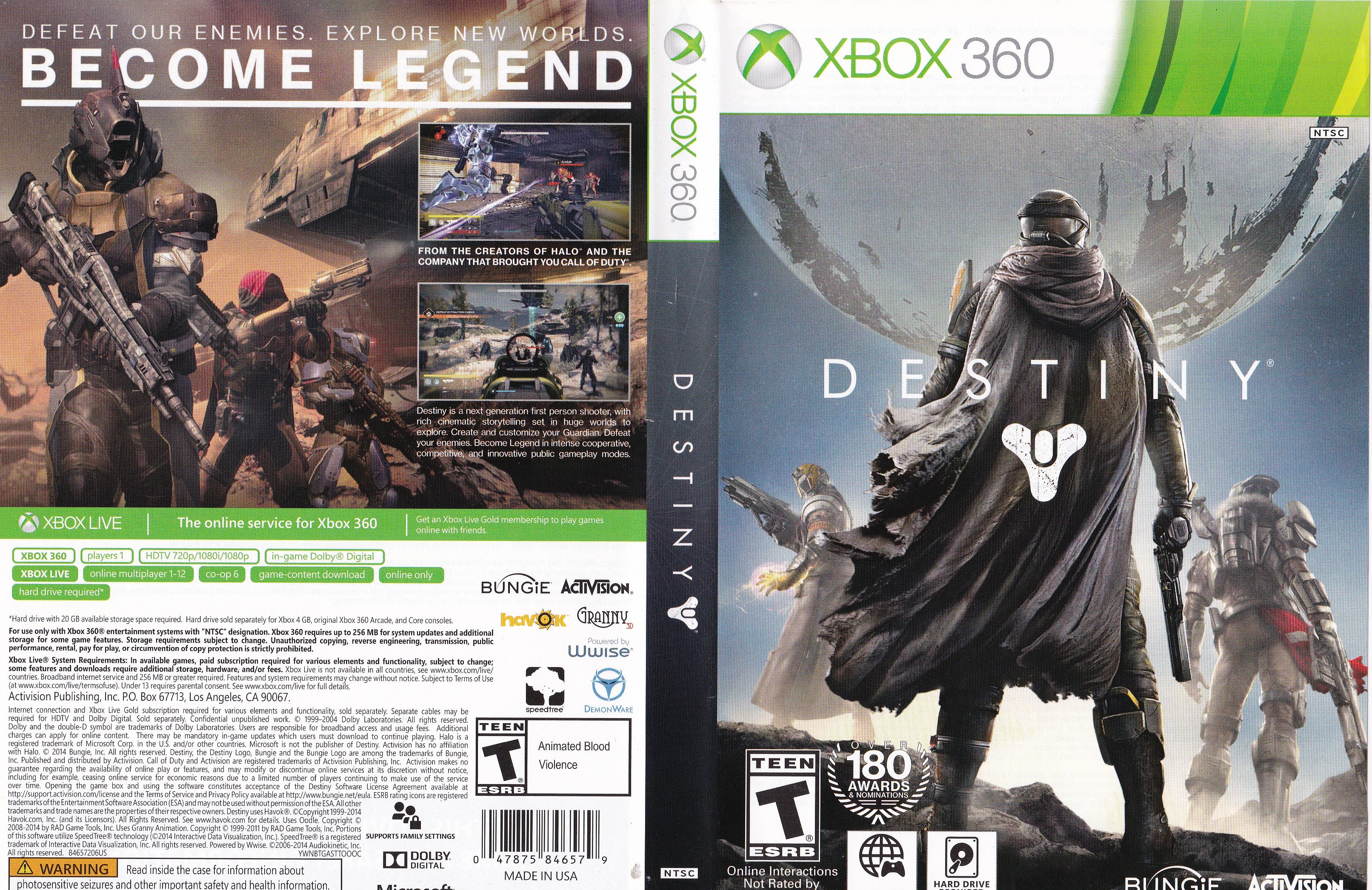 Destiny Xbox 360