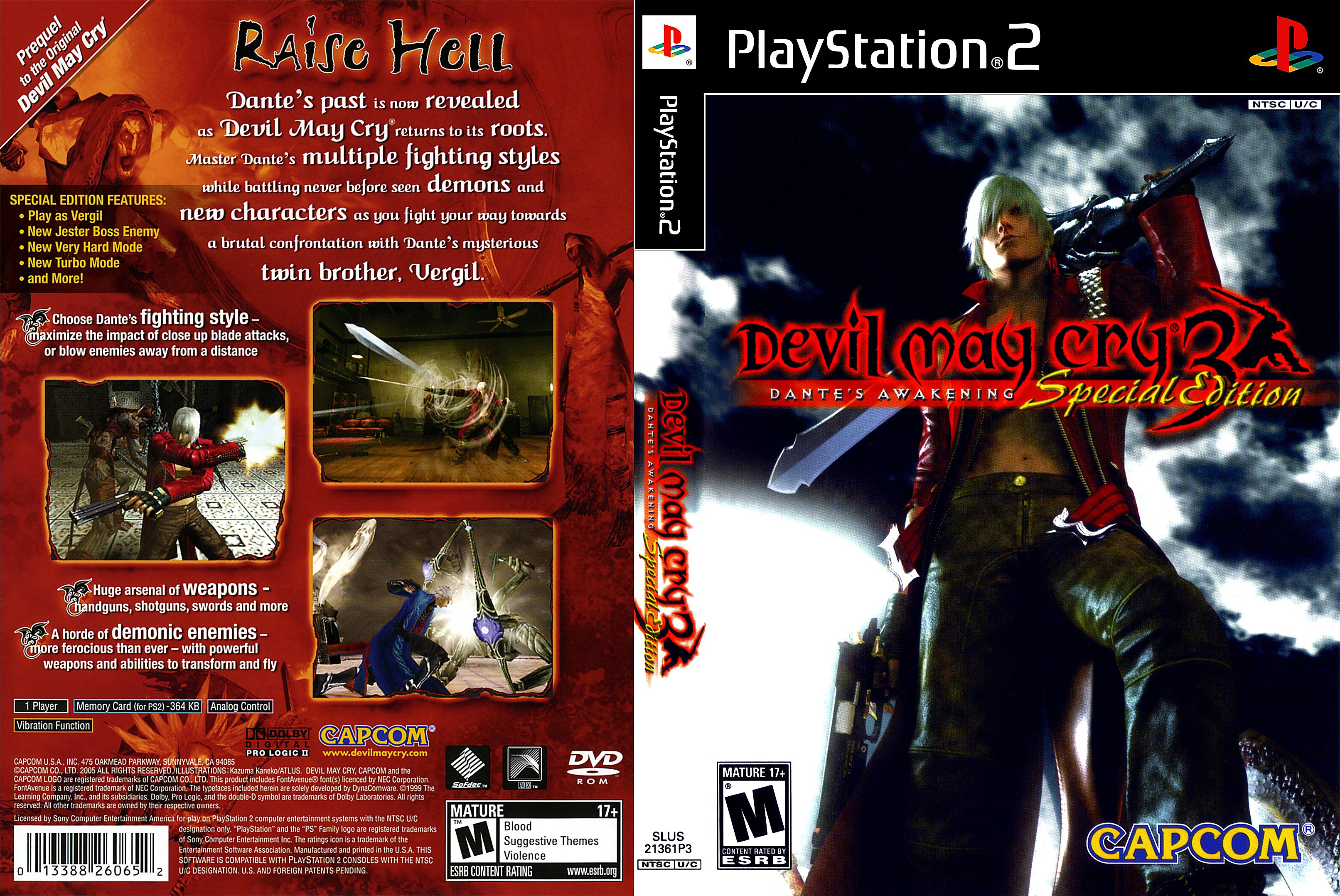 Devil May Cry 3 Dante's Awakening Special Edition PS2
