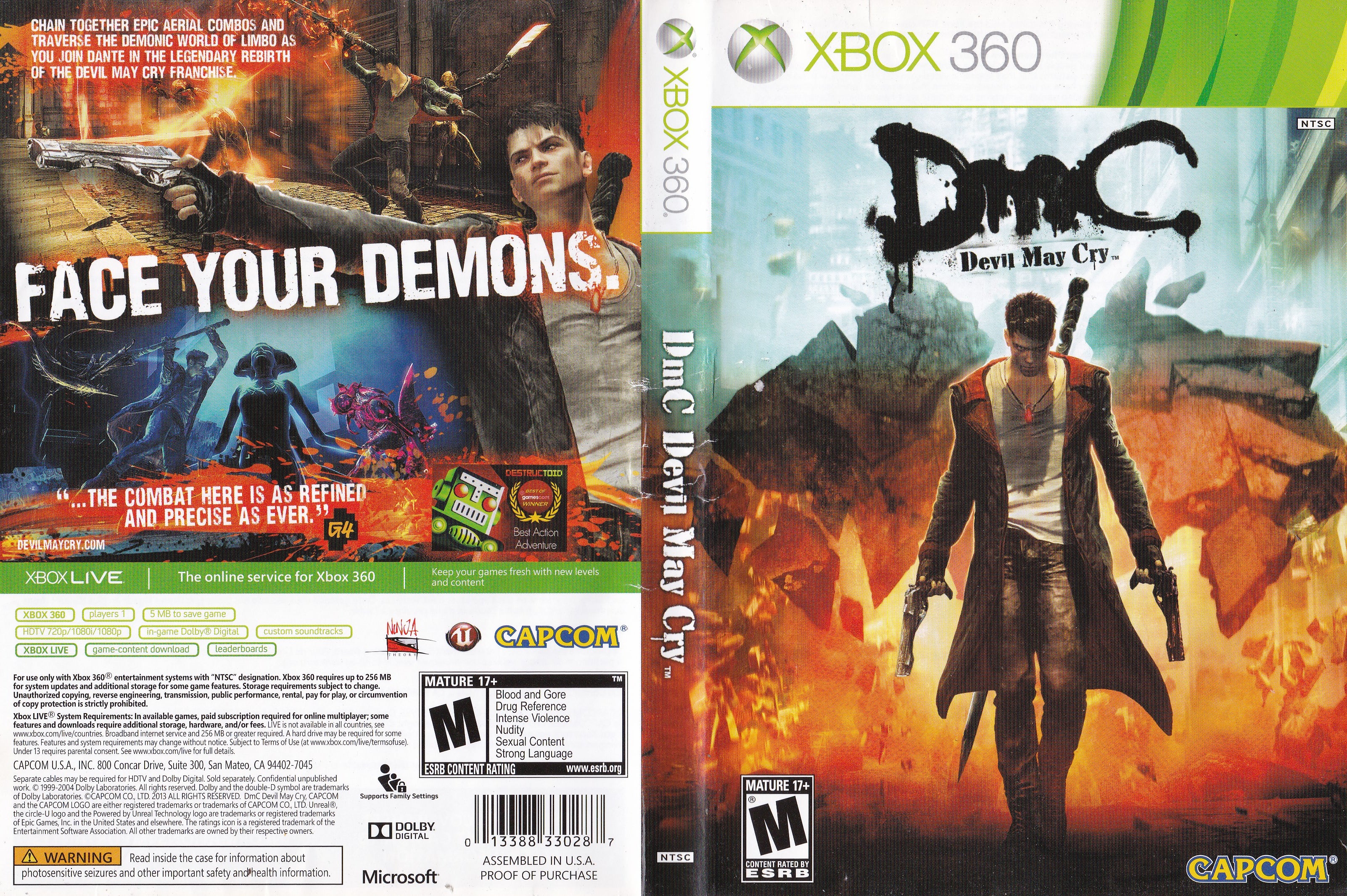 Код игры 360. DMC Xbox 360. Devil May Cry DMC диск иксбокс 360. Devil May Cry 5 Xbox 360. DMC Devil May Cry Xbox 360.