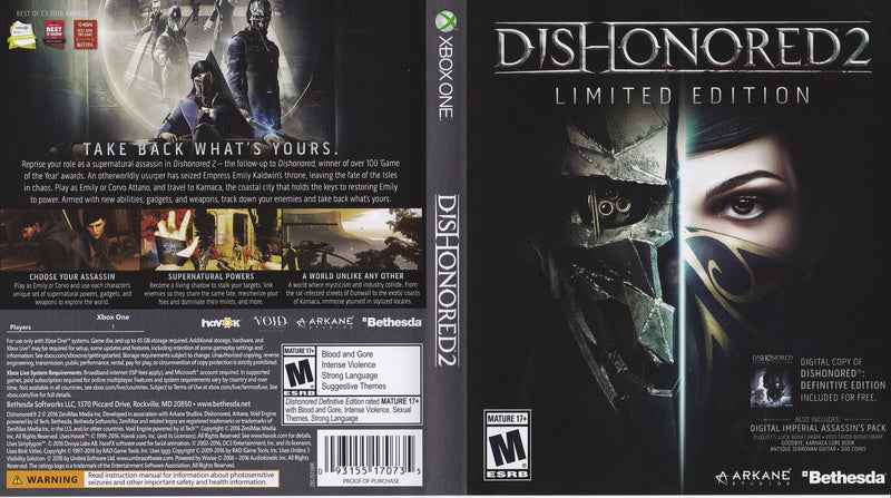 Jogo Dishonored 2 Xbox One em Promoção na Americanas