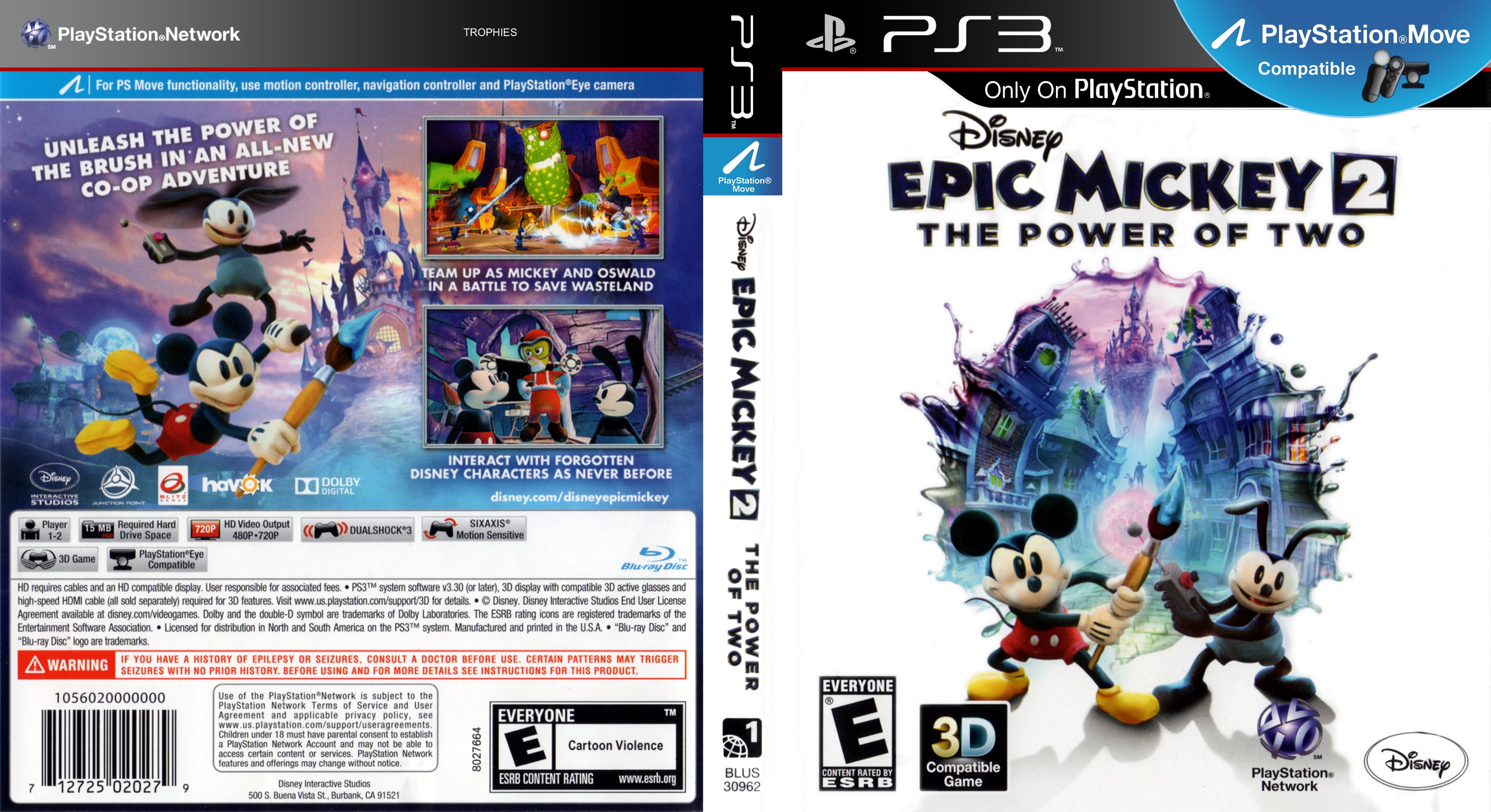 Disney Epic Mickey 2 The Power of Two PS3