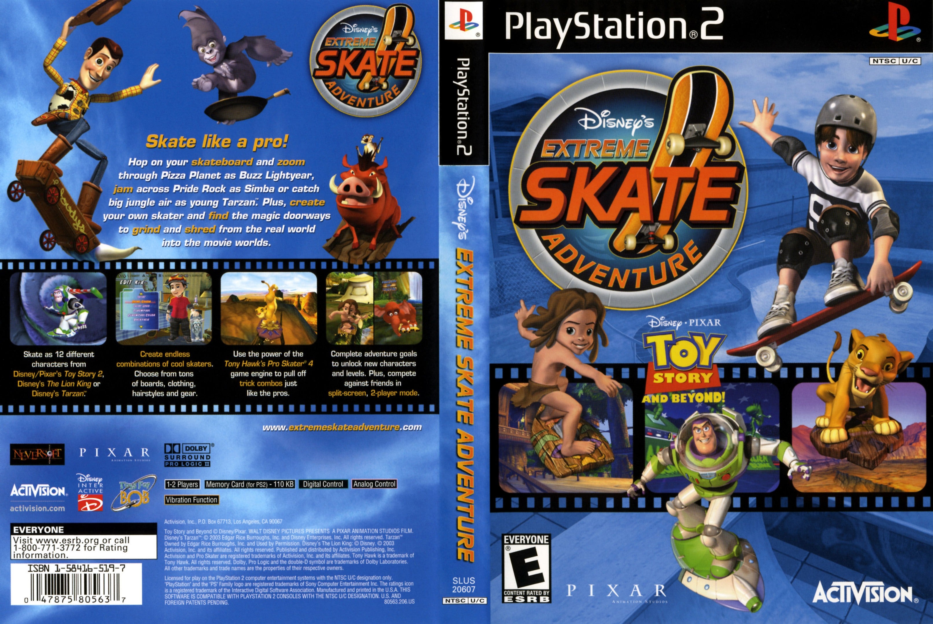 Videojuego PS2 Extreme Skate Adventure em segunda mão durante 10