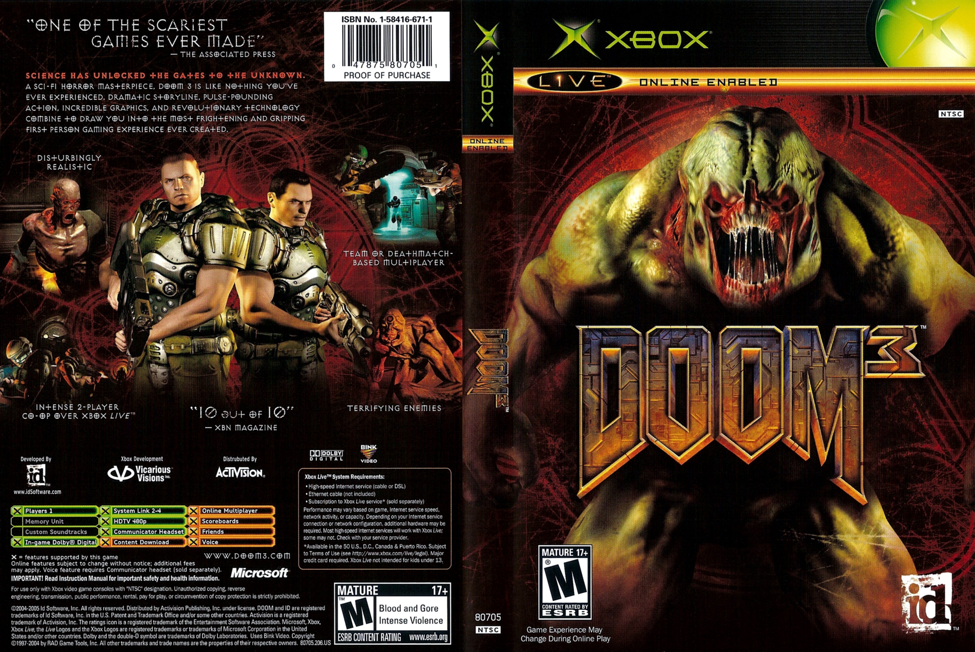 Doom 3 C Xbox