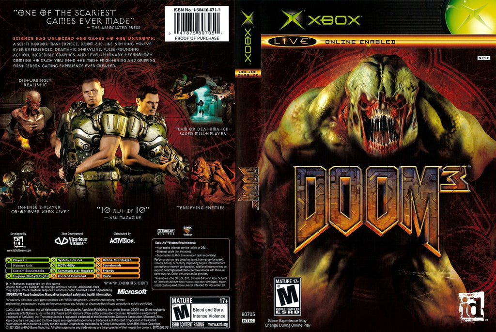 Doom 3 C Xbox