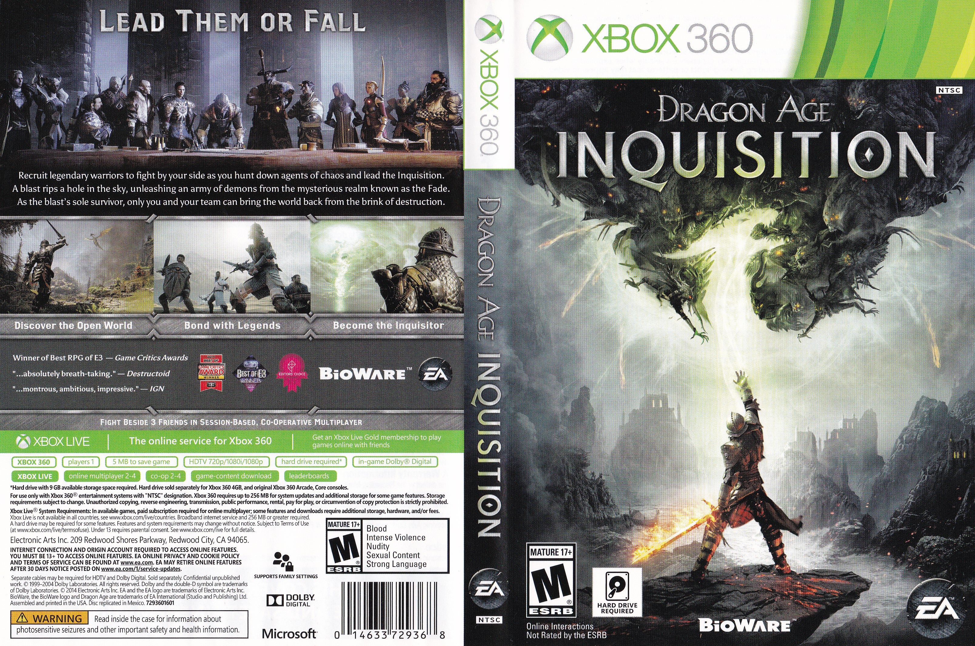 Dragon Age Inquisition - Xbox 360 - PAL FR Dragon Age Inquisition - Xbox 360 - PAL FR