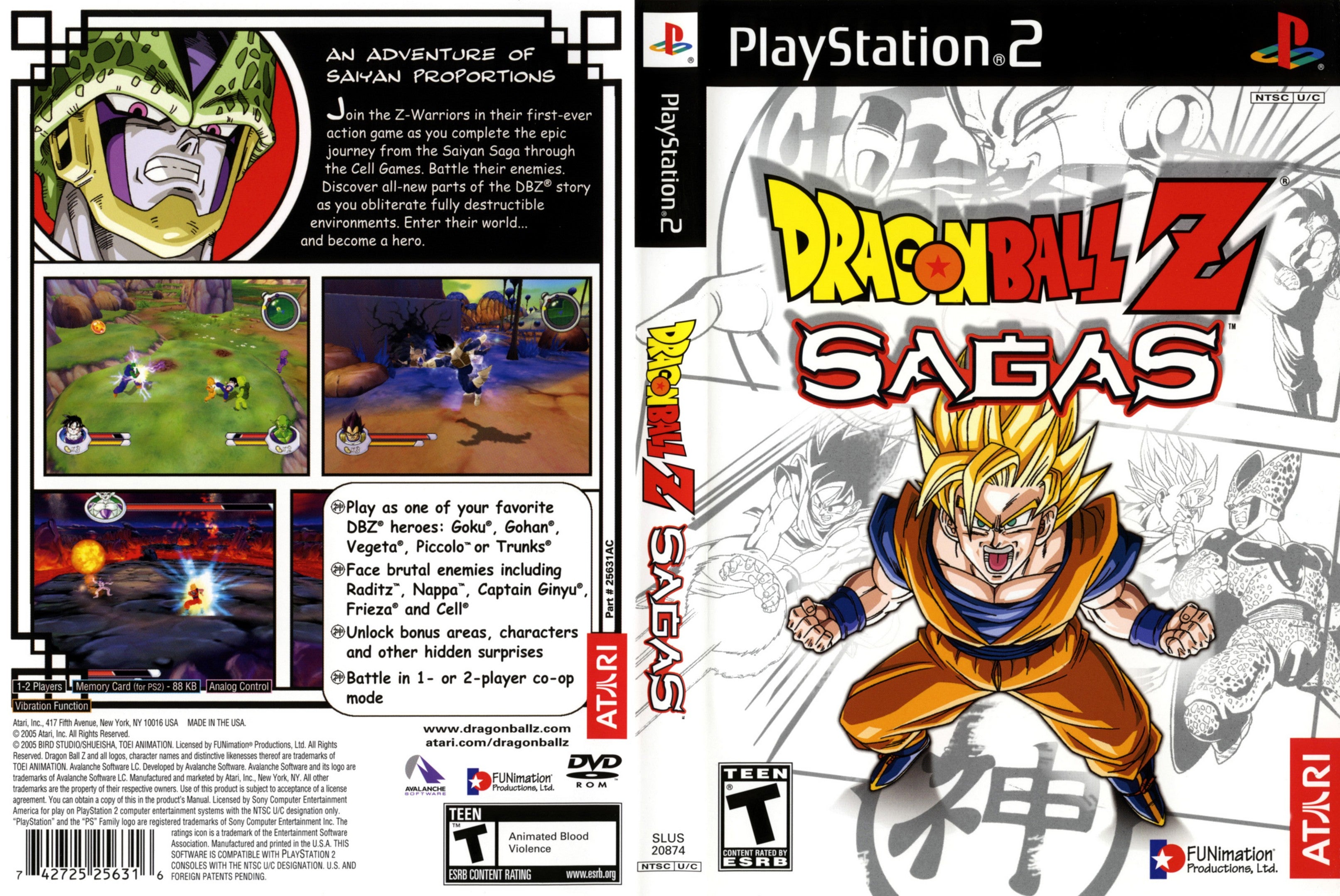 Dragon Ball Z Sagas C PS2