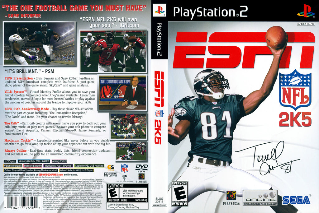 ESPN NFL 2K5 N PS2