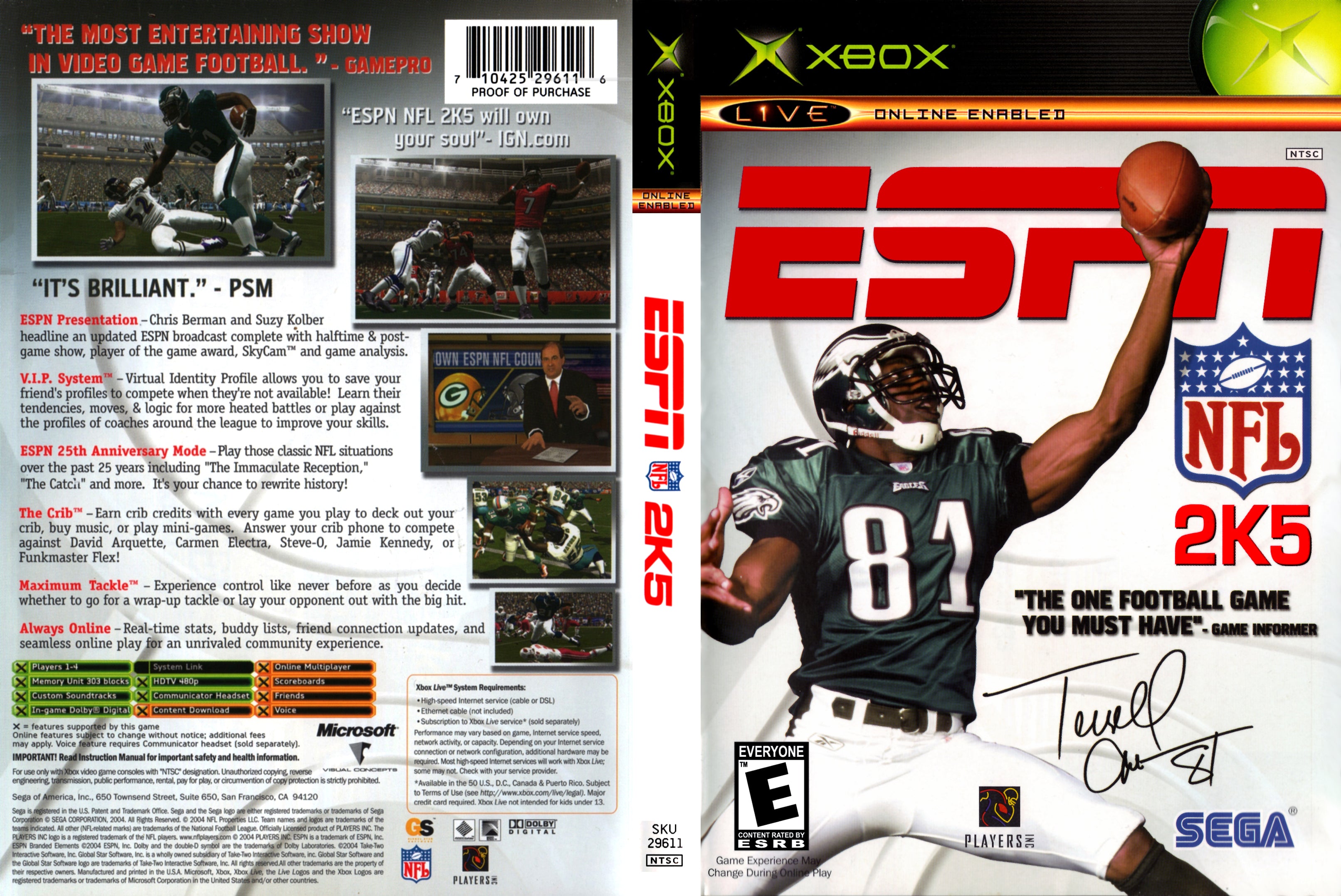 ESPN NFL 2K5 Xbox