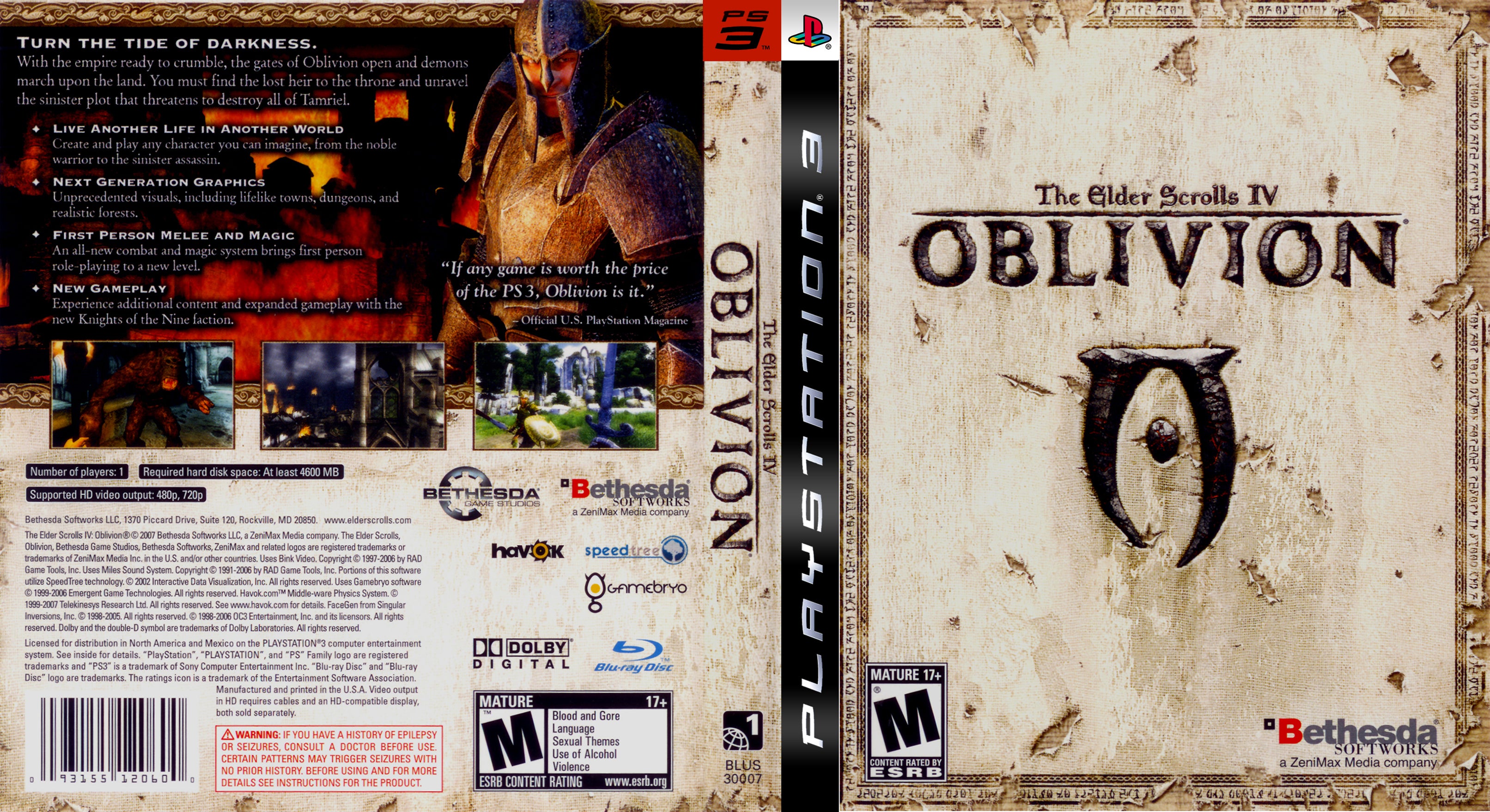 The Elder Scrolls IV Oblivion PS3