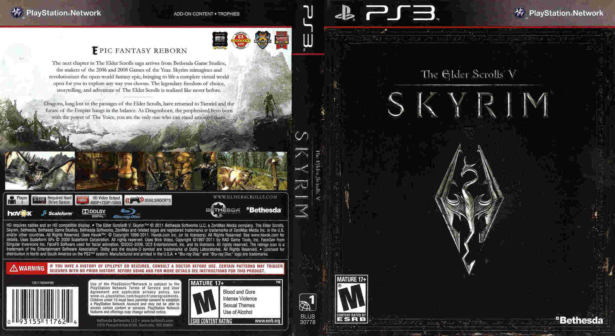 The Elder Scrolls V Skyrim PS3