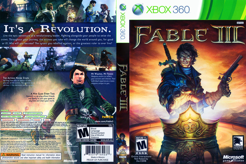 Fable Three Fable Iii Xbox One Fable Iii Fable Anniversary Xbox