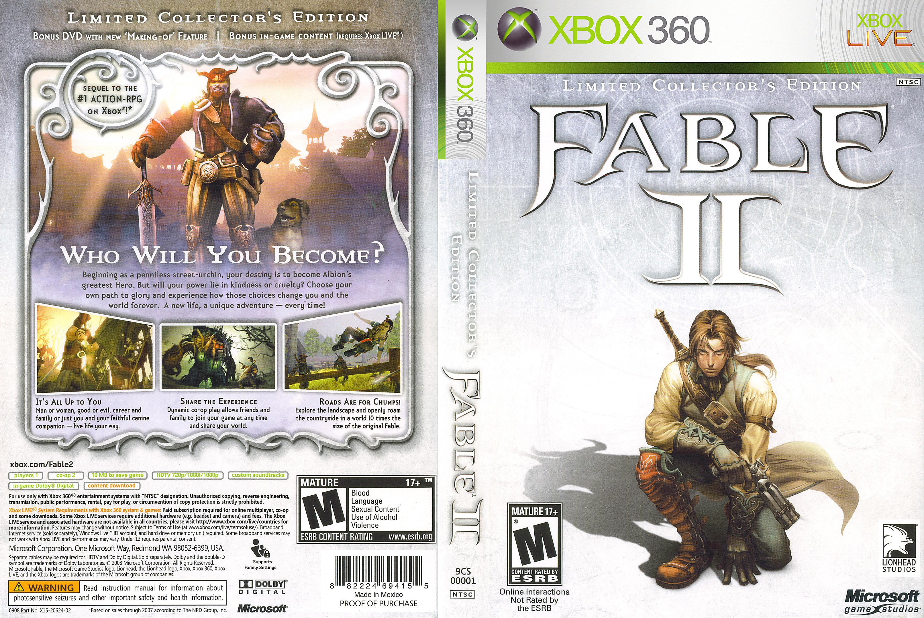 Fable II Limited Collectors Edition Xbox 360