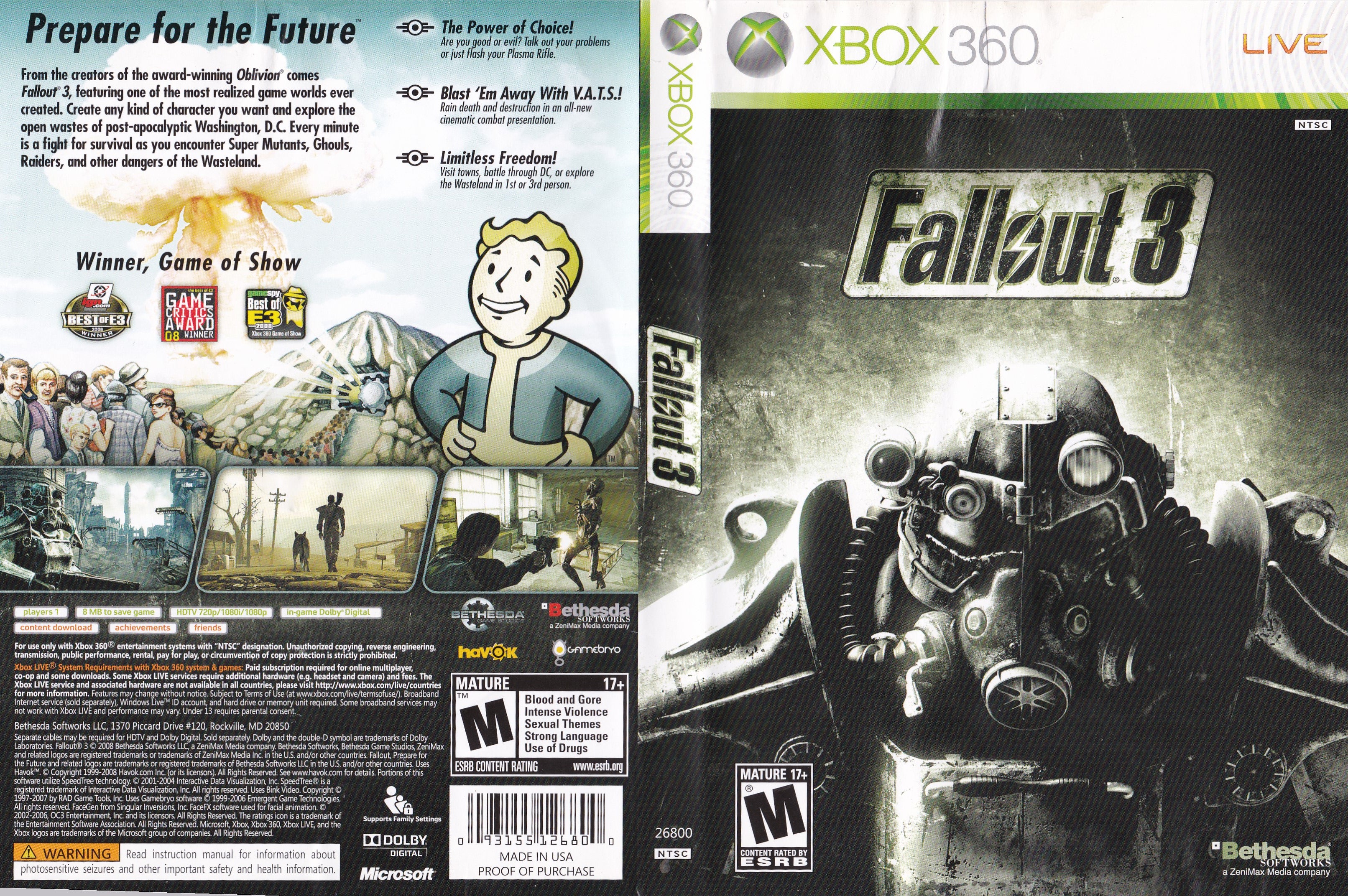 Xbox X Fallout Theme Heavy Rain Xbox 360 Gameplay