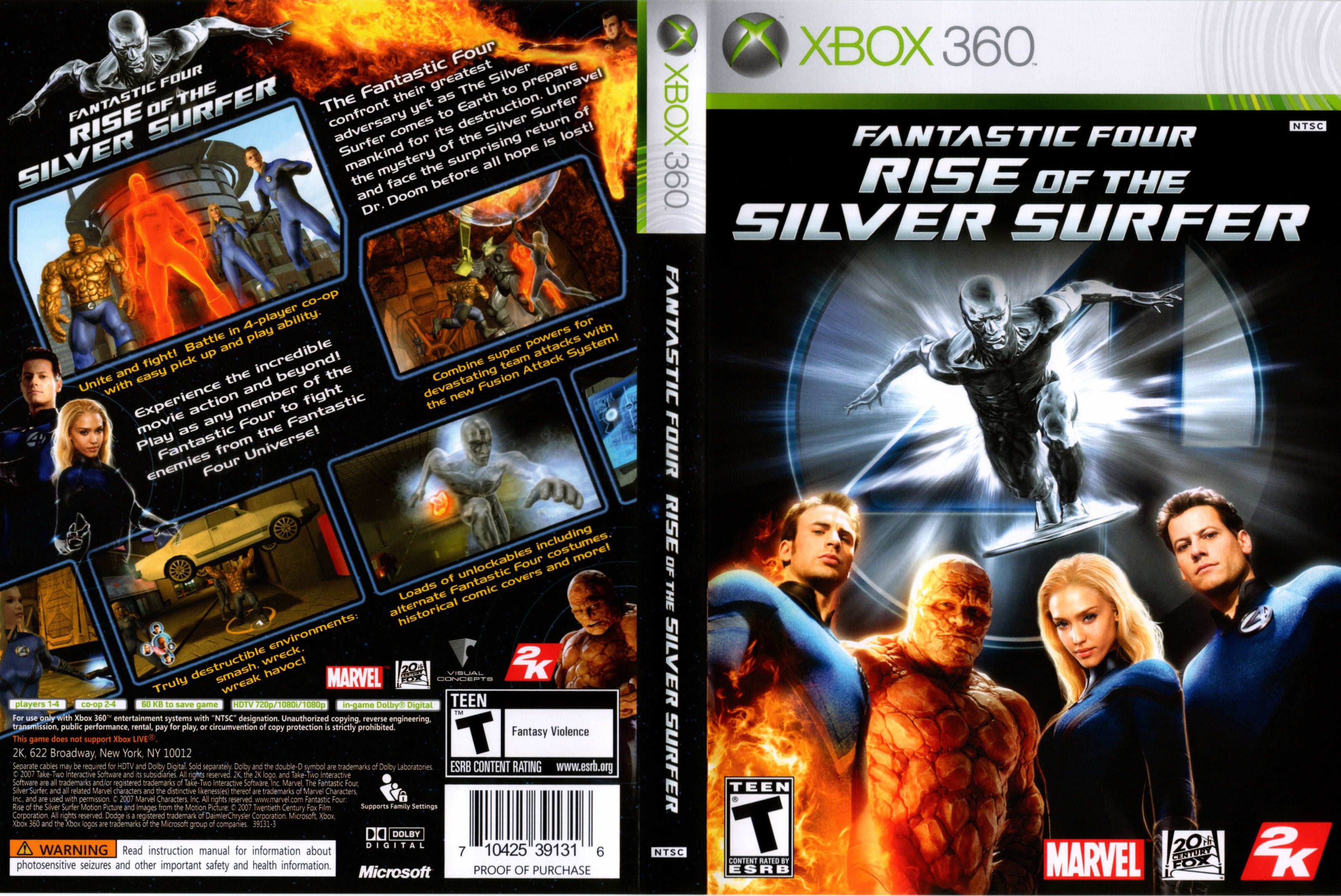 Fantastic Four Rise Of The Silver Surfer Xbox 360