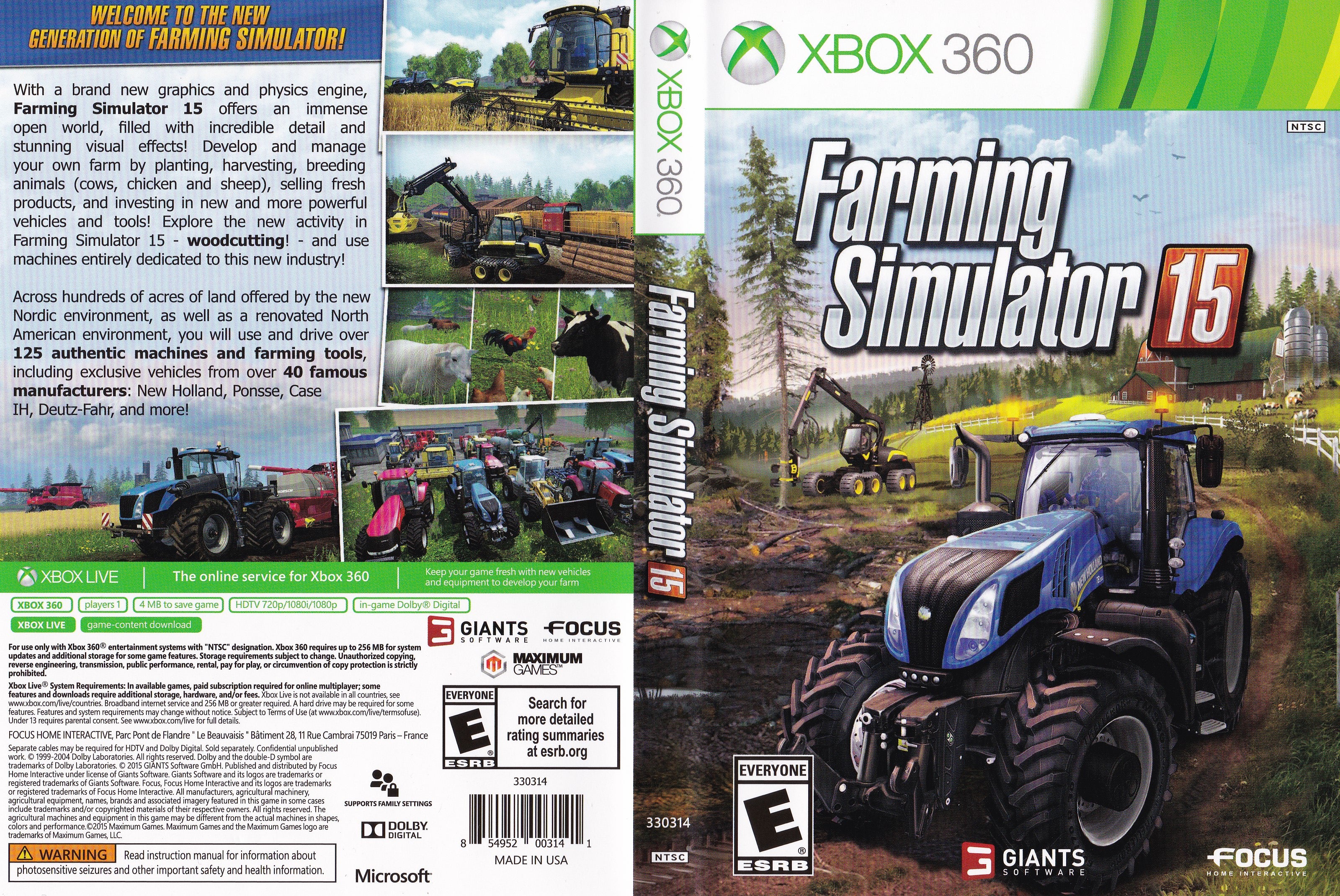 Sim Farm Xbox Farming Simulator 15 Xbox 360 | Clarkade