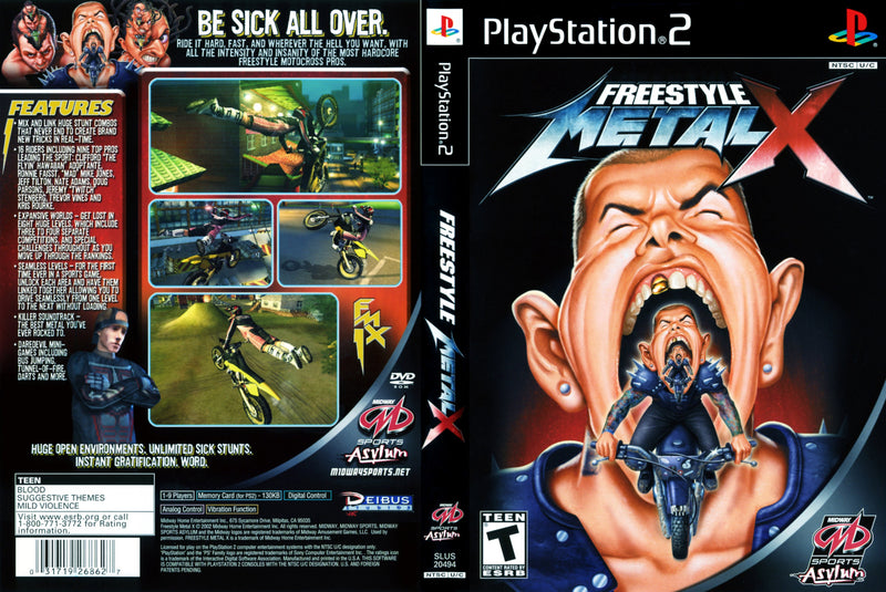 Freestyle Metal X PlayStation 2 PAL - Prix - Photo - Présentation