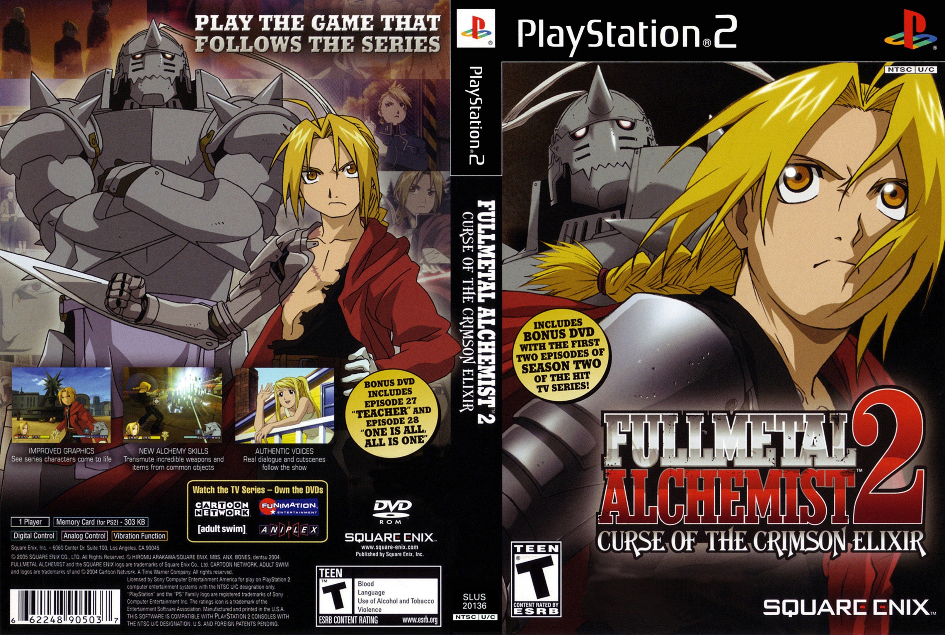 Fullmetal Alchemist 2 Curse of the Crimson Elixir PS2