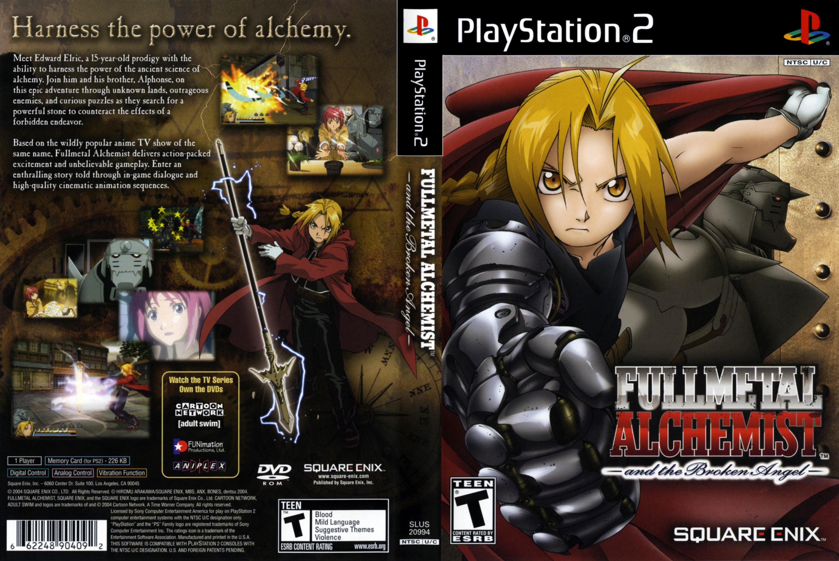 Fullmetal Alchemist and the Broken Angel C PS2