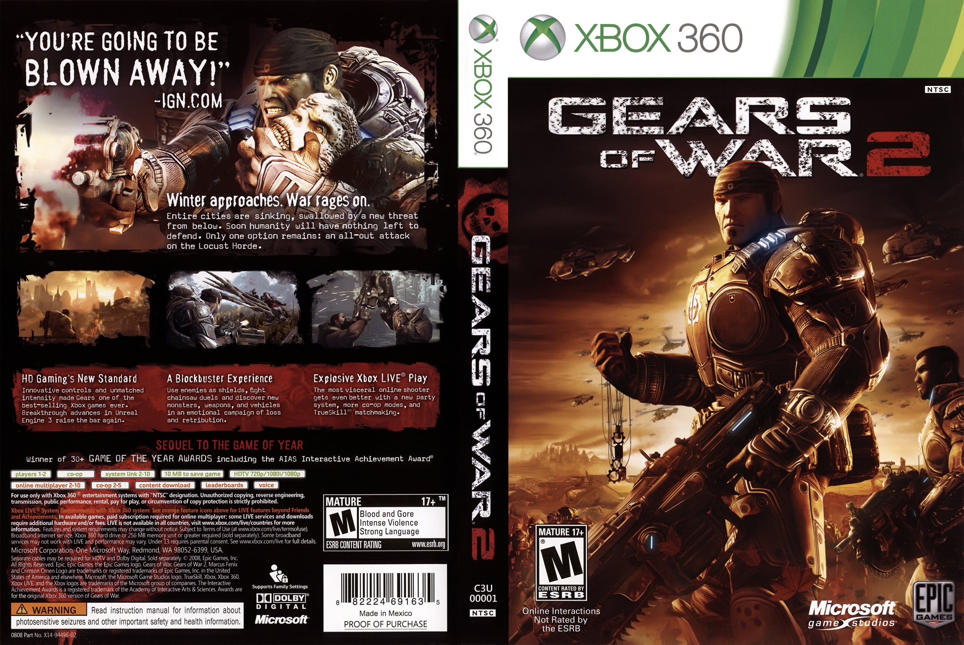 Buy Xbox 360 Gears of War 2 Game of the Year Edition