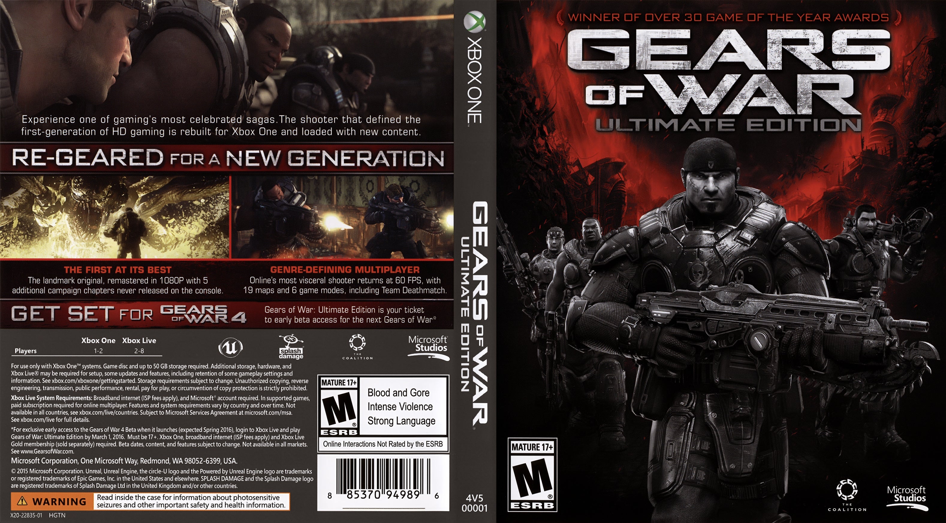 gears of war 4 Xbox one original