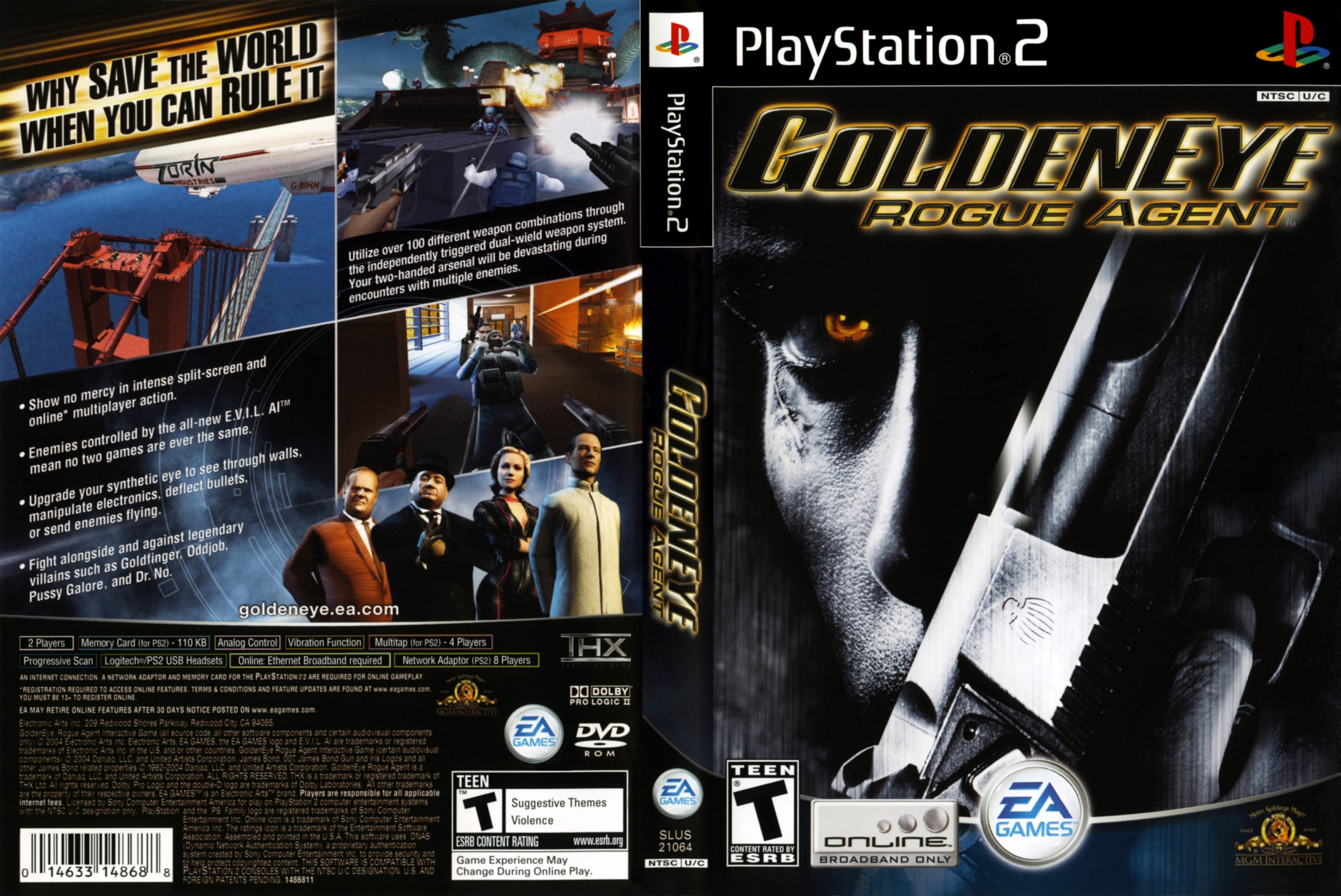 PS2 - GoldenEye - Rogue Agent - LongPlay [4K:60FPS] 🔴 