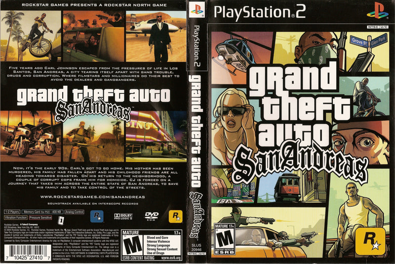 GTA San Andreas PlayStation 2 PS2 Edição de Colecionador - DVD Autorado de  ALTA QUALIDADE *PROMOÇÃO* - Escorrega o Preço