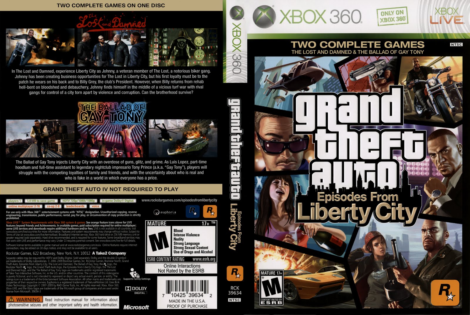 fossil abstraktion duft Grand Theft Auto Episodes From Liberty City Xbox 360 | Clarkade