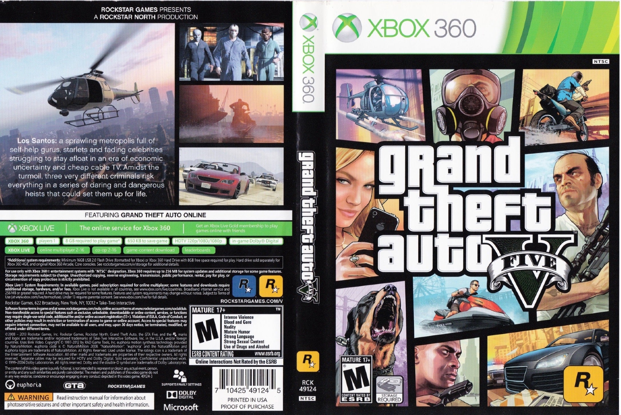 Grand Theft Auto V Xbox 360