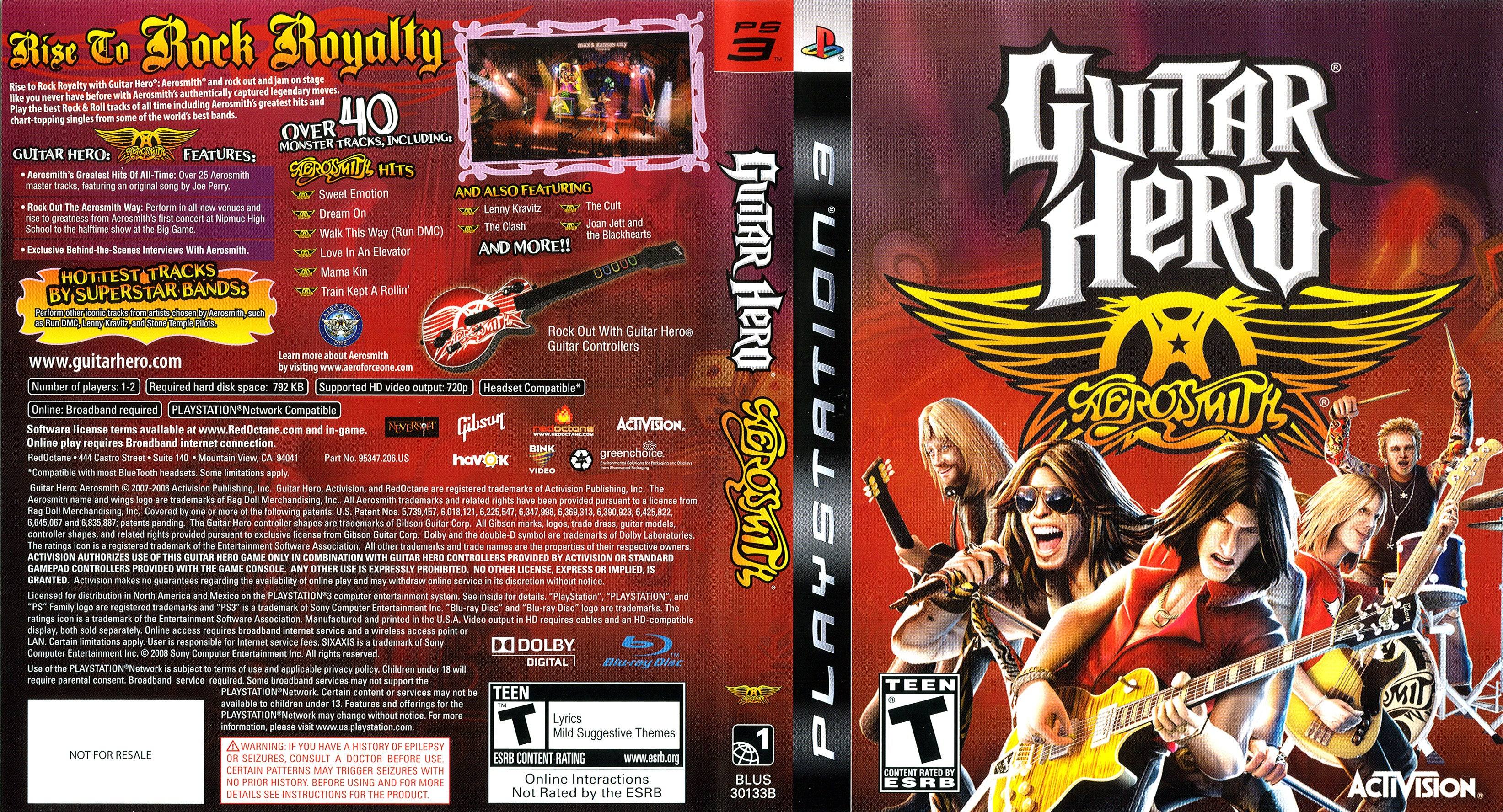 Guitar Hero Aerosmith PS3