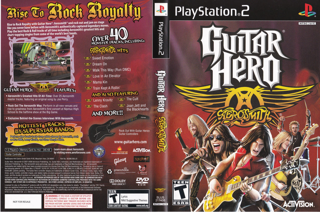 Guitar Hero Aerosmith C PS2