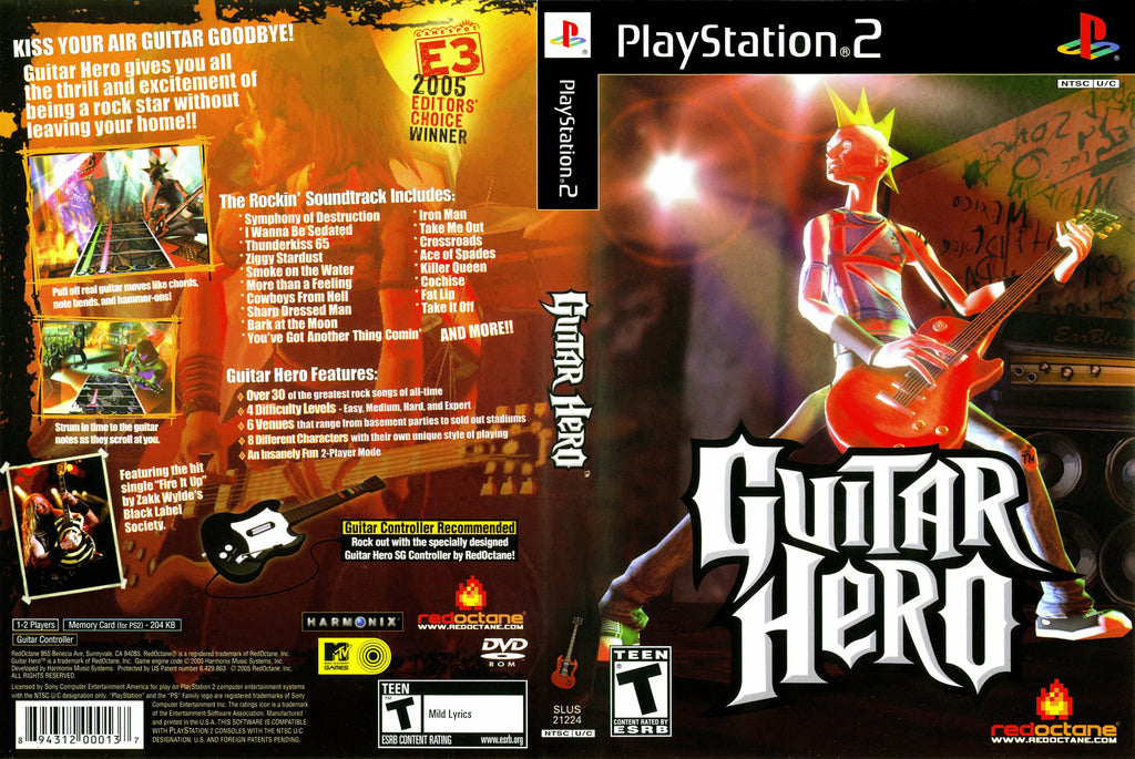 Guitar Hero N BL PS2