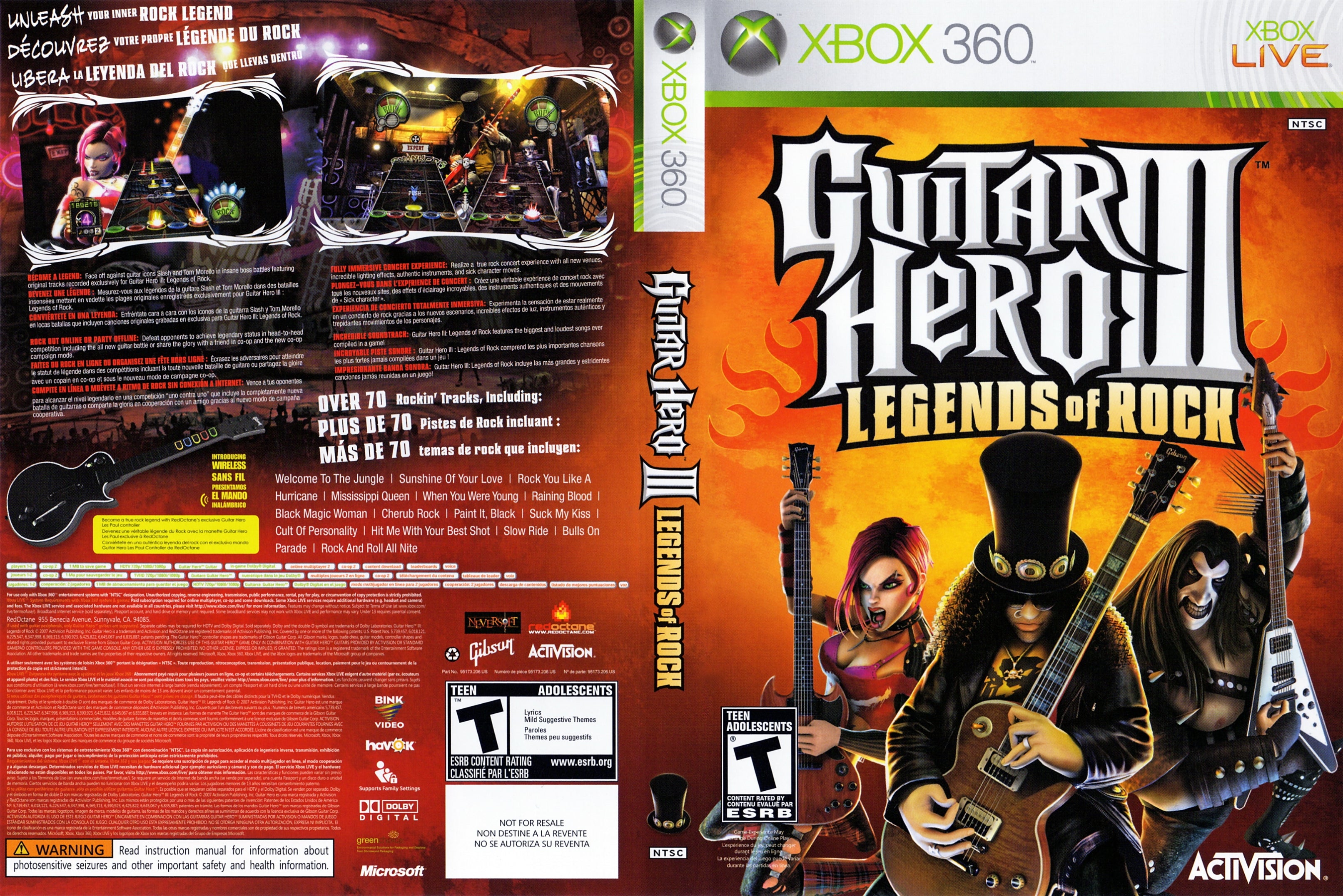 Guitar Hero 3: Legends of Rock (Game Only) - Xbox 360, Xbox 360