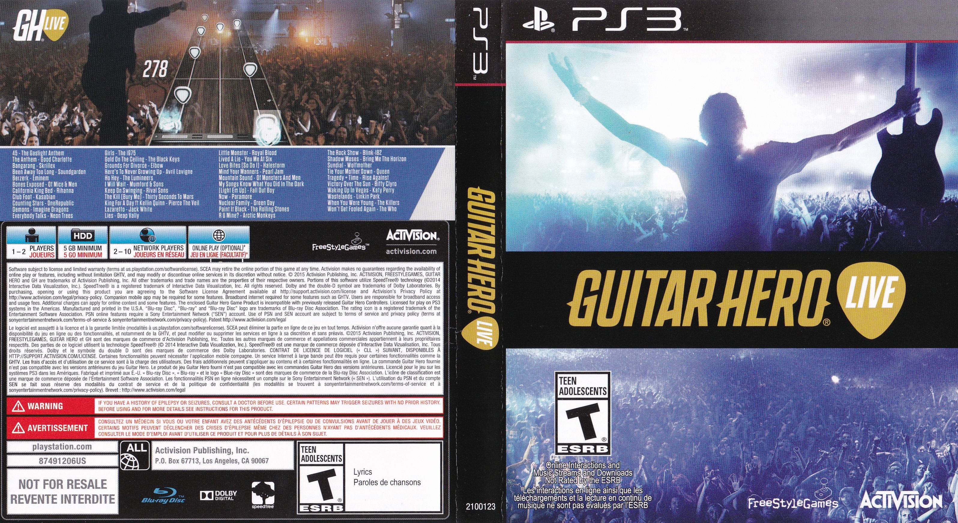 Guitar Hero Live PS3 | Clarkade