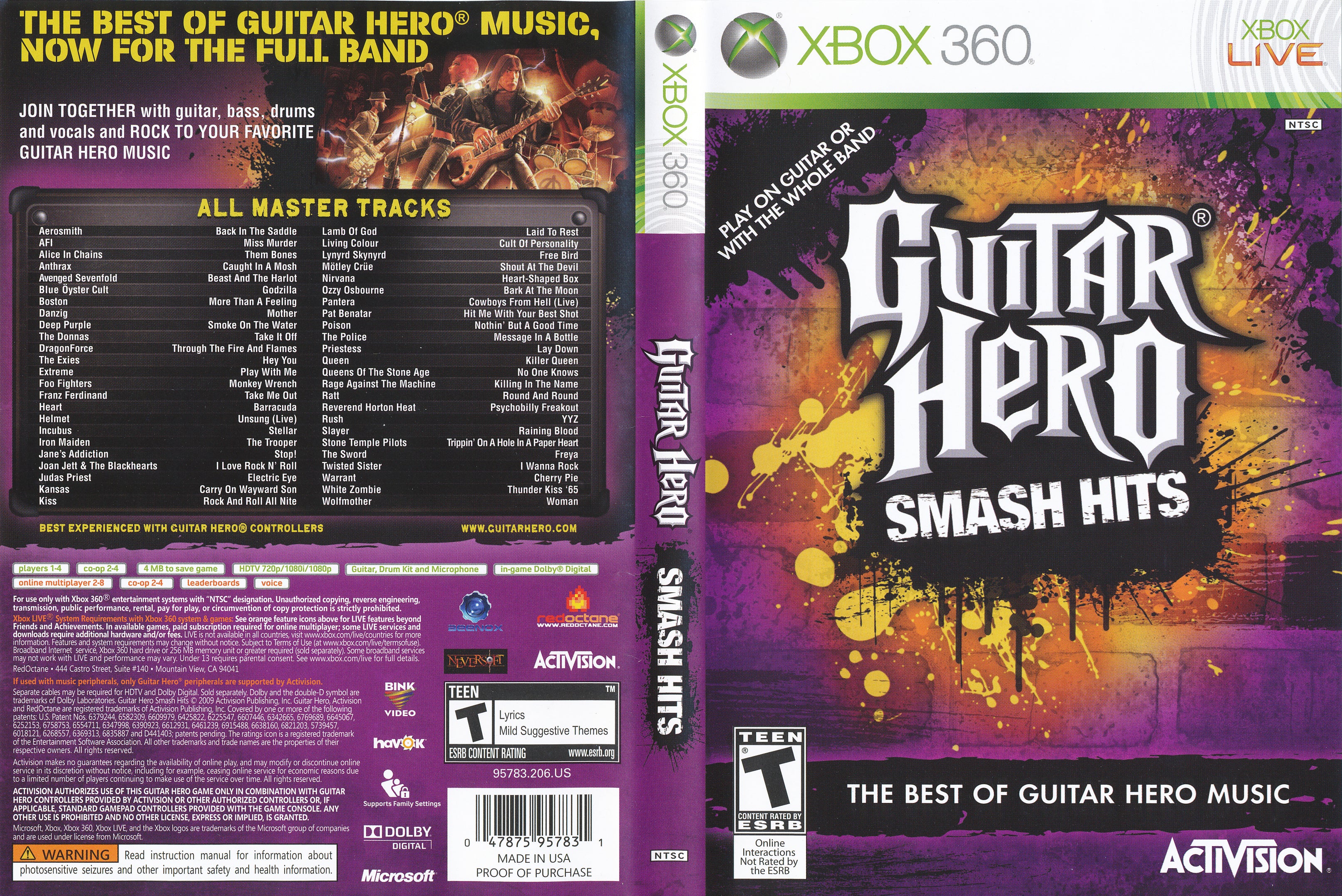 Guitar Hero Smash Hits Xbox 360