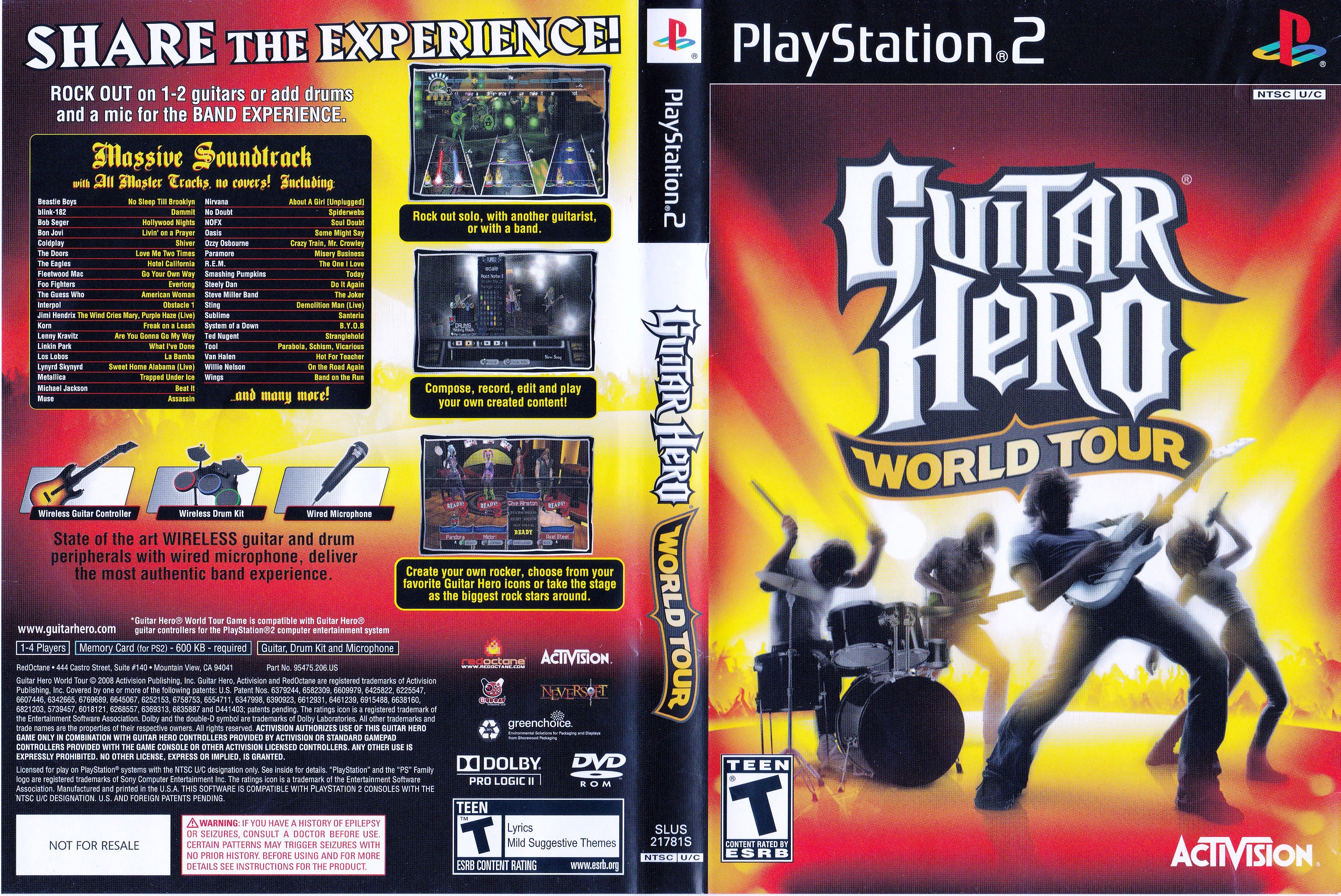 Guitar Hero World Tour PS2