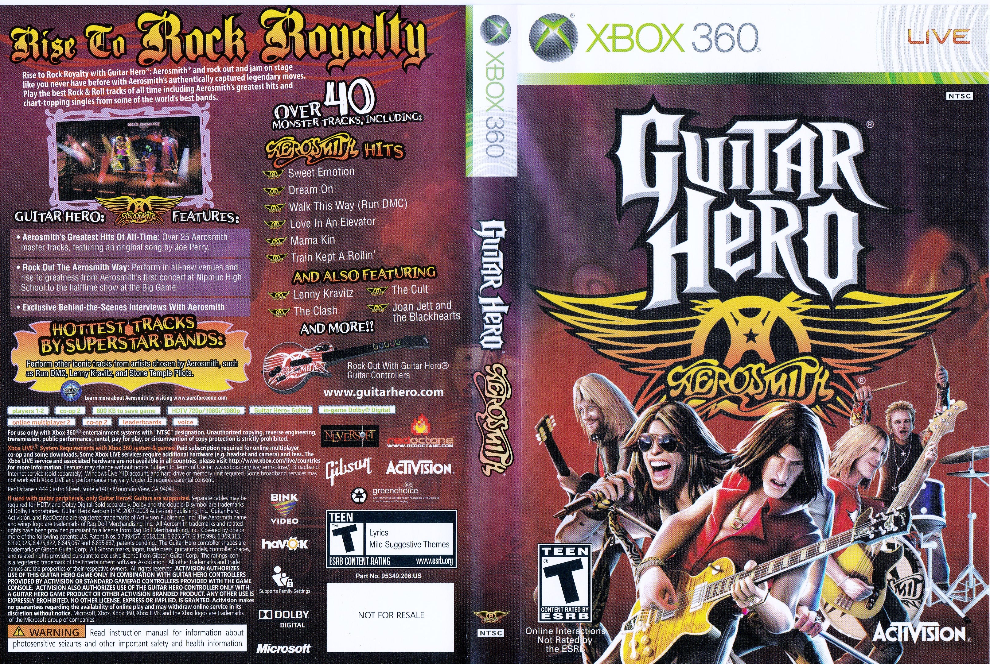 Guitar Hero Aerosmith Xbox 360