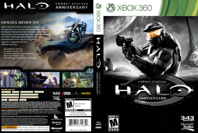 Halo: Combat Evolved - Anniversary Edition Xbox 360 Complete CIB! Disc Halo: Combat Evolved - Anniversary Edition Xbox 360 Complete CIB! Disc