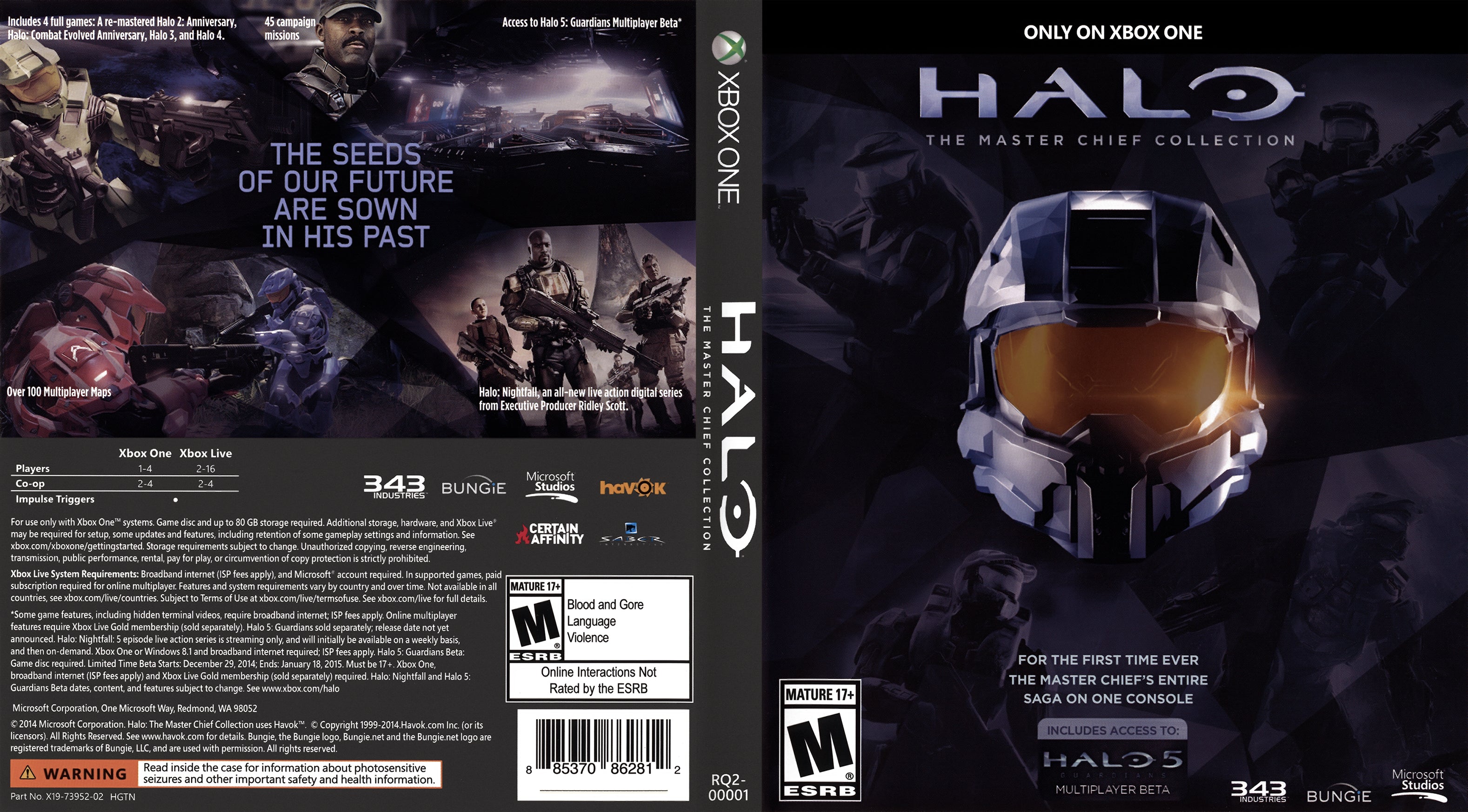 Halo: The Master Chief Collection Master Edition Xbox One, Xbox
