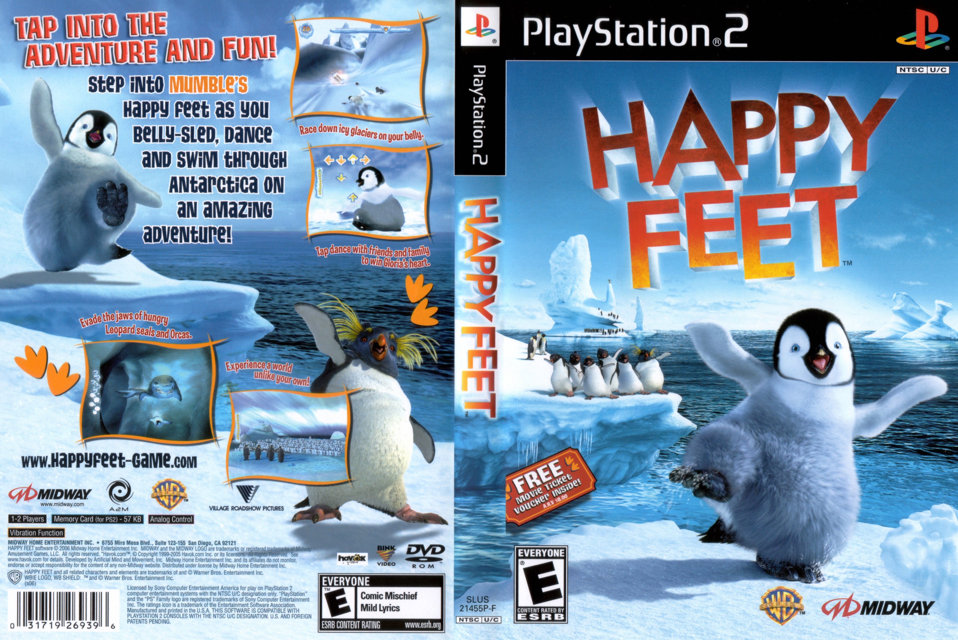 HAPPY FEET - O JOGO DE PS2, PC, GAMECUBE E Wii (PT-BR) 