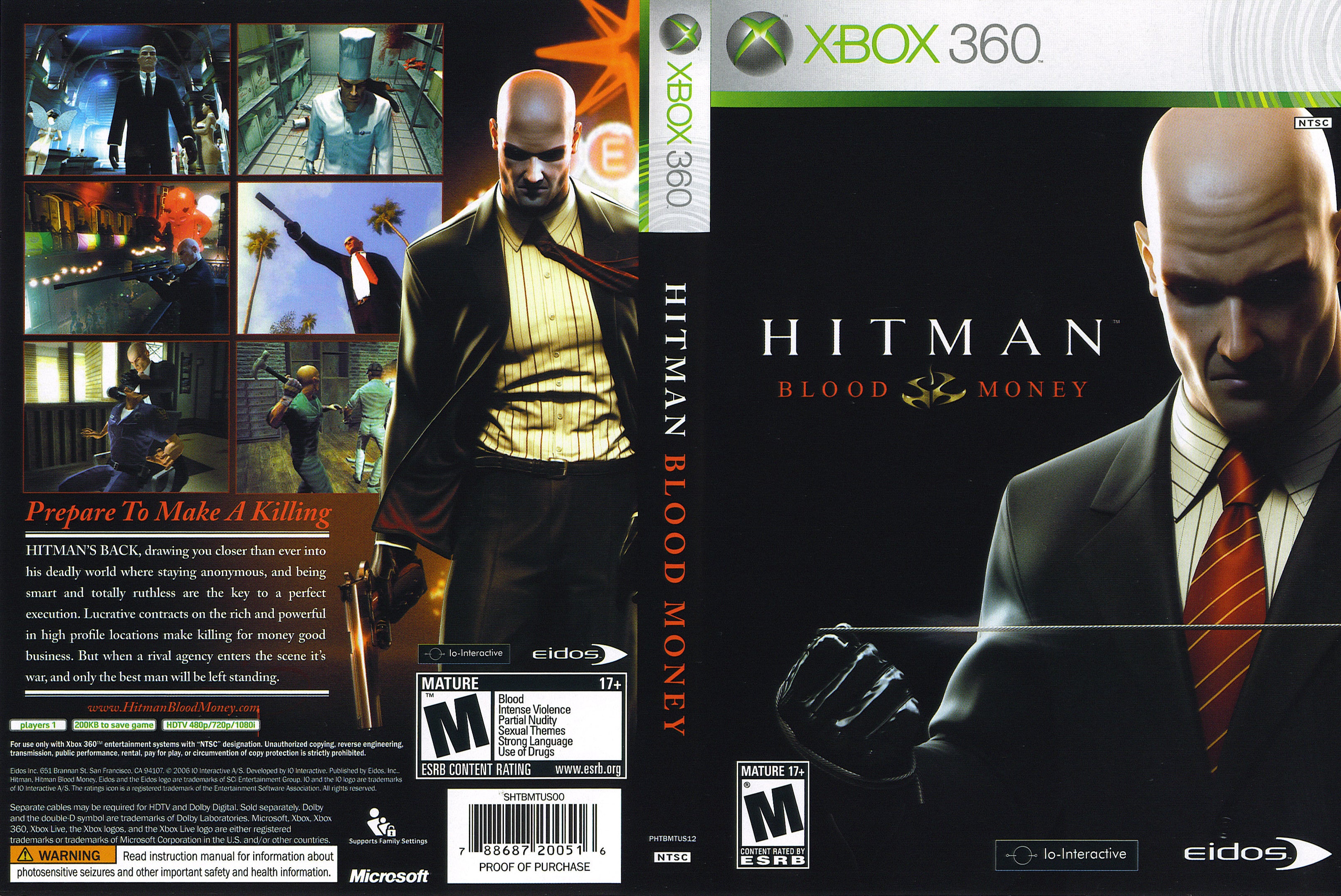 Ti år Rejse højt Hitman Blood Money Xbox 360 | Clarkade